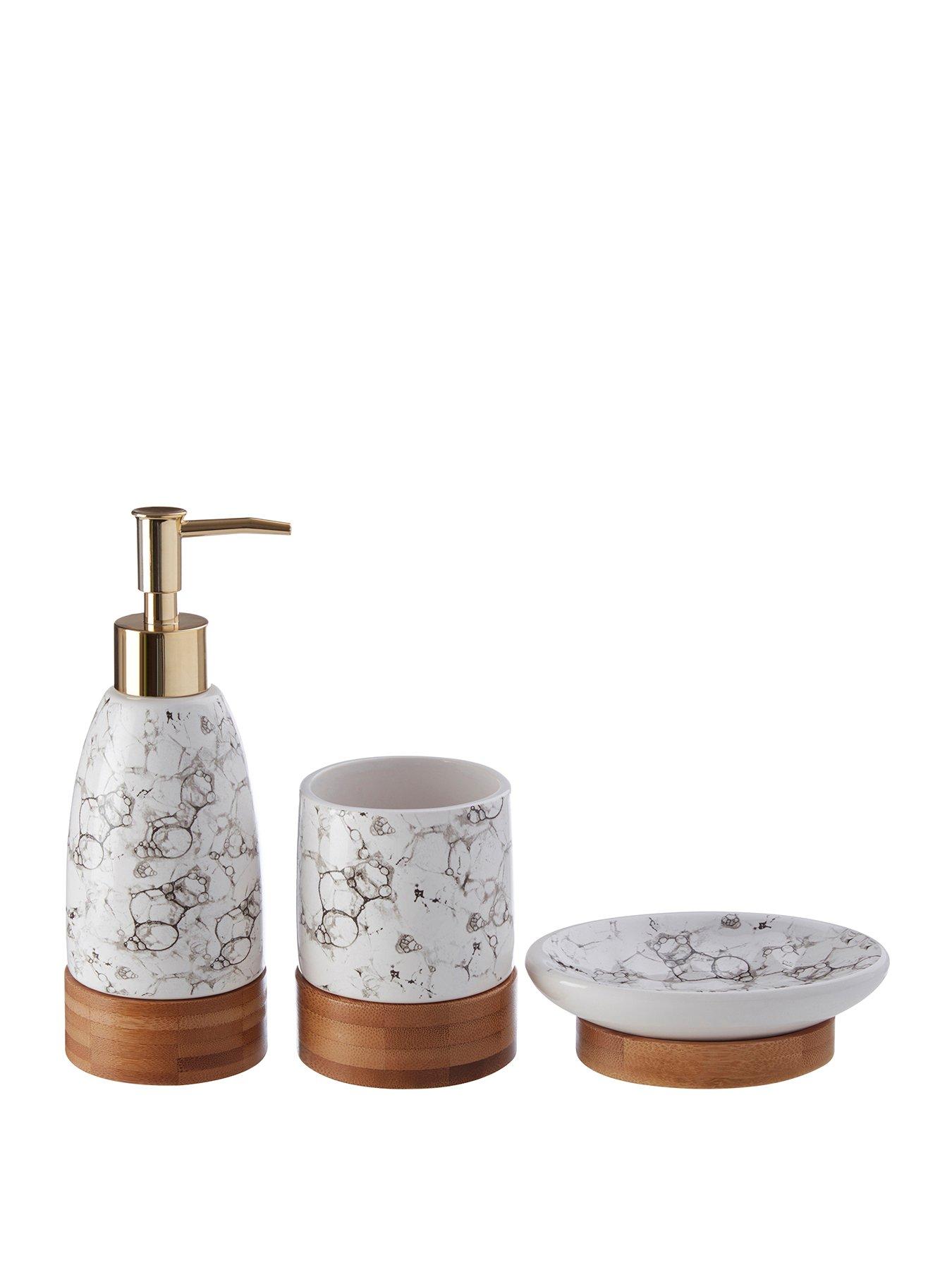 undefined 3 Pc Bubble Print Bathroom Set