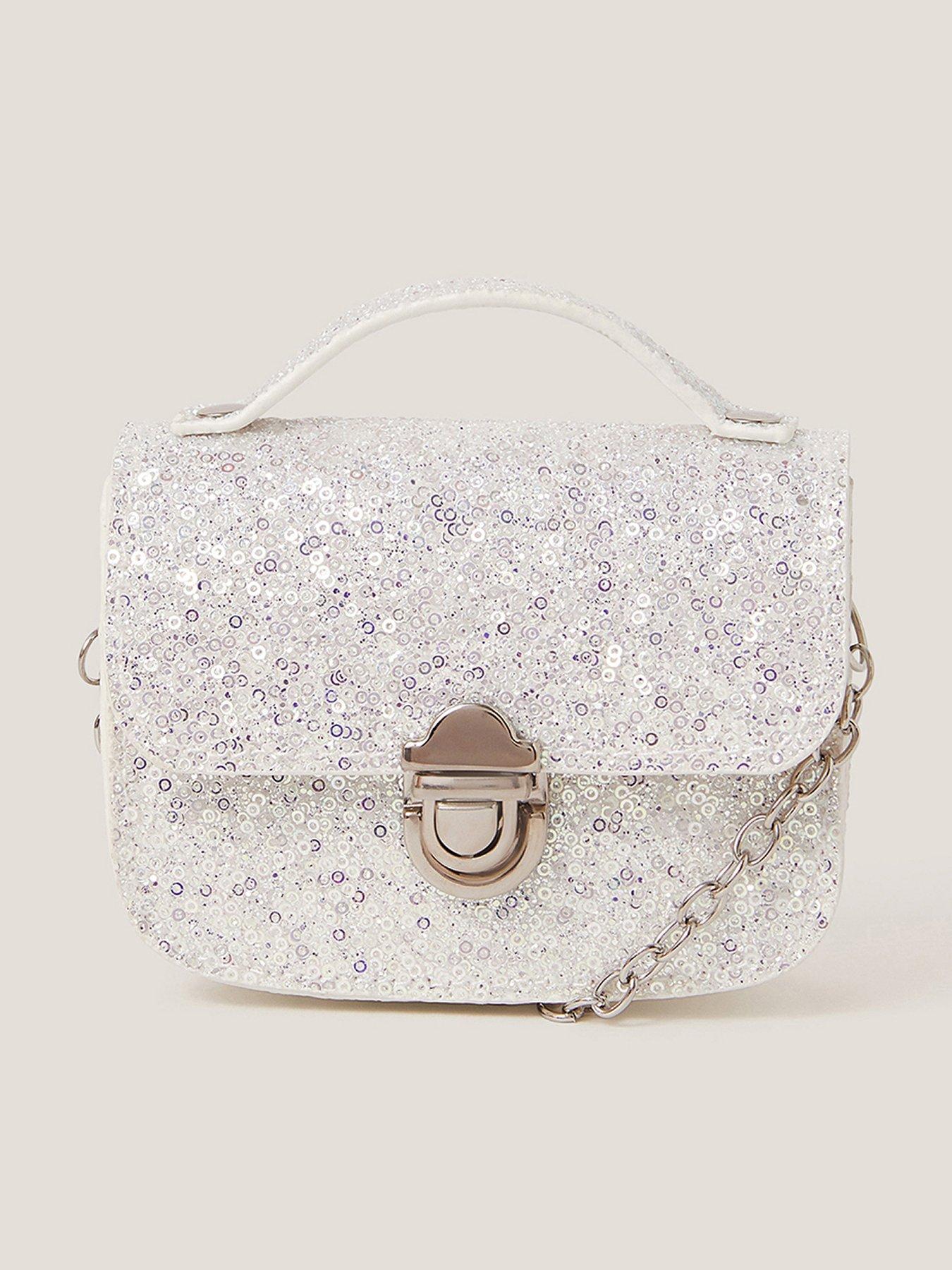 undefined Girls Cosmic Glitter Mini Bag - Silver