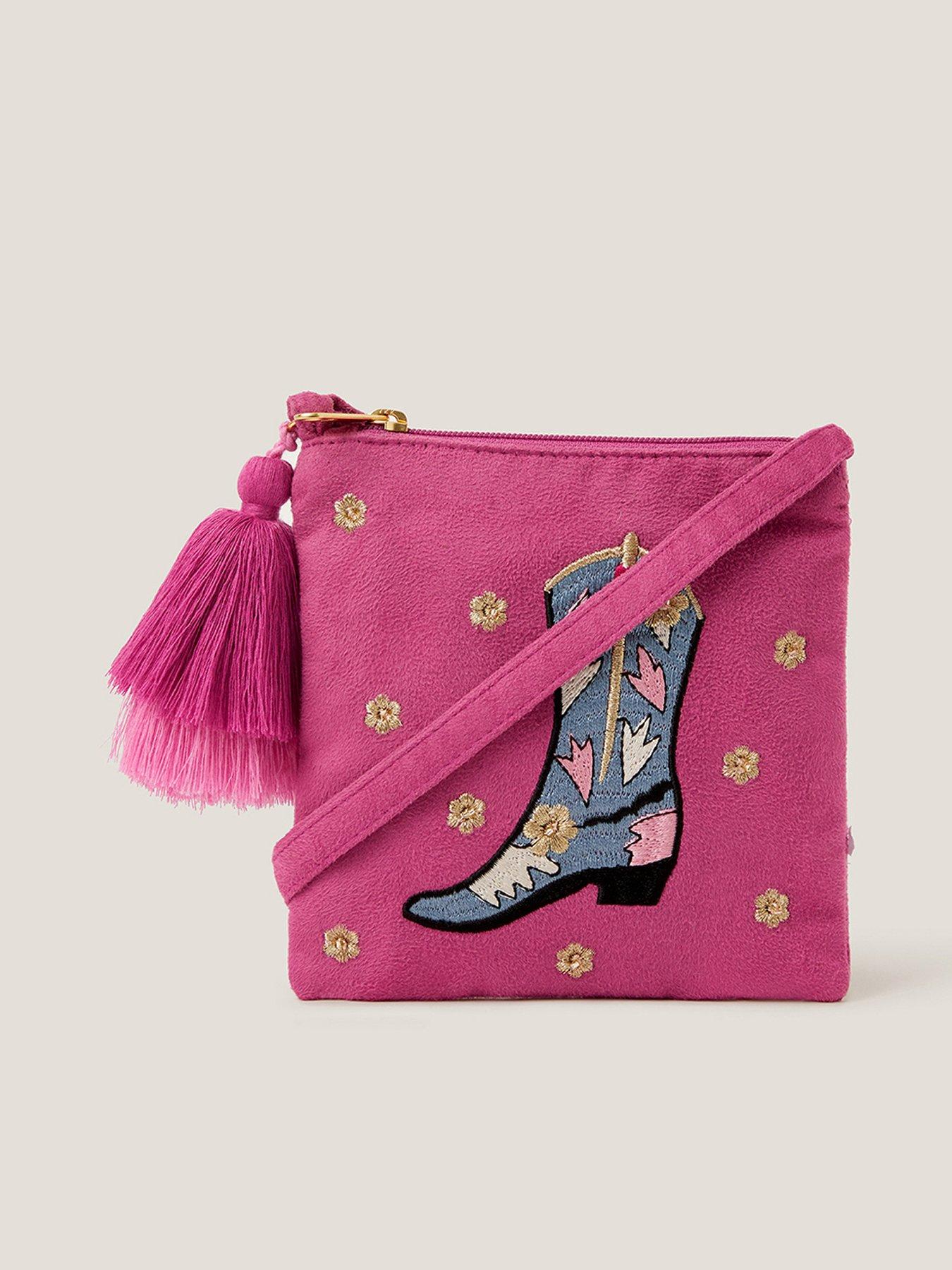 undefined Girls Cowgirl Tassle Bag - Pink