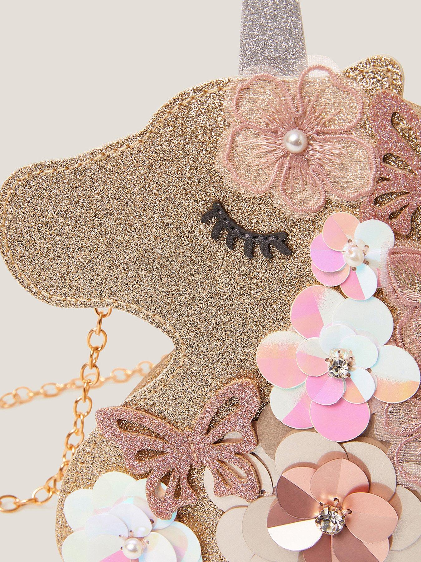 Image 3 of 4 of Monsoon Girls Ella Sequin Unicorn Bag - Multi