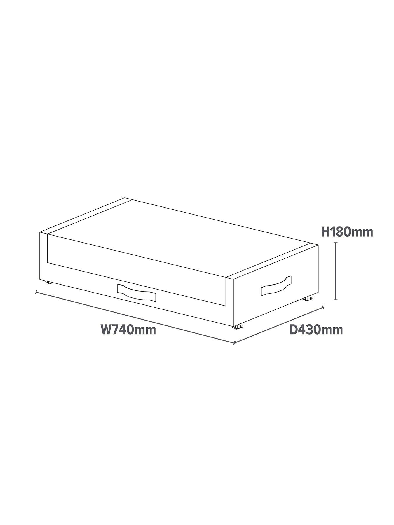 Image 7 of 7 of Liberty House Underbed Storage Cart With Wheels (pack Of 2)
