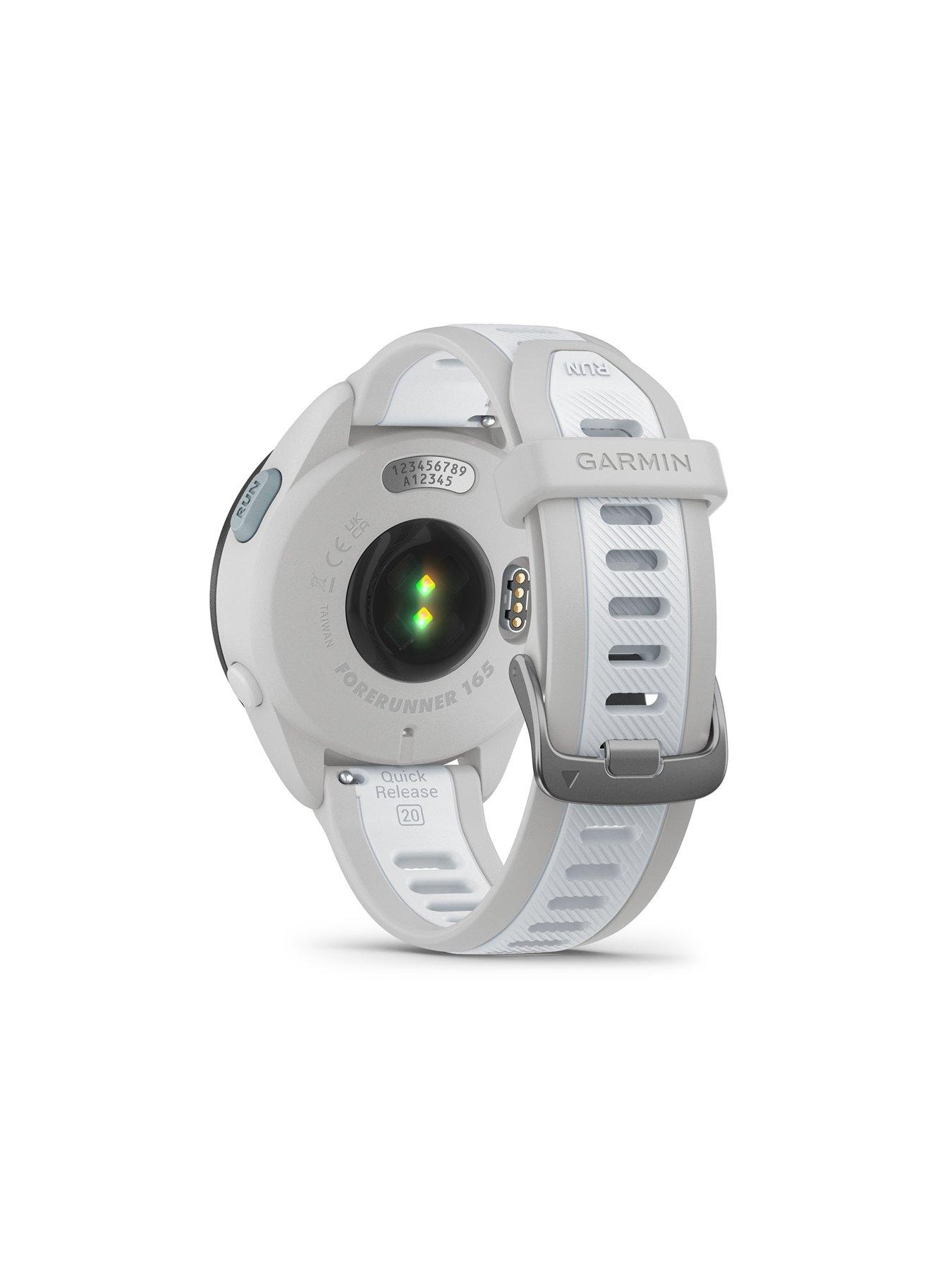 Image 4 of 6 of Garmin Forerunner 165 Smartwatch with&nbsp;Music, GPS, WiFi -&nbsp;Mist Grey/Whitestone