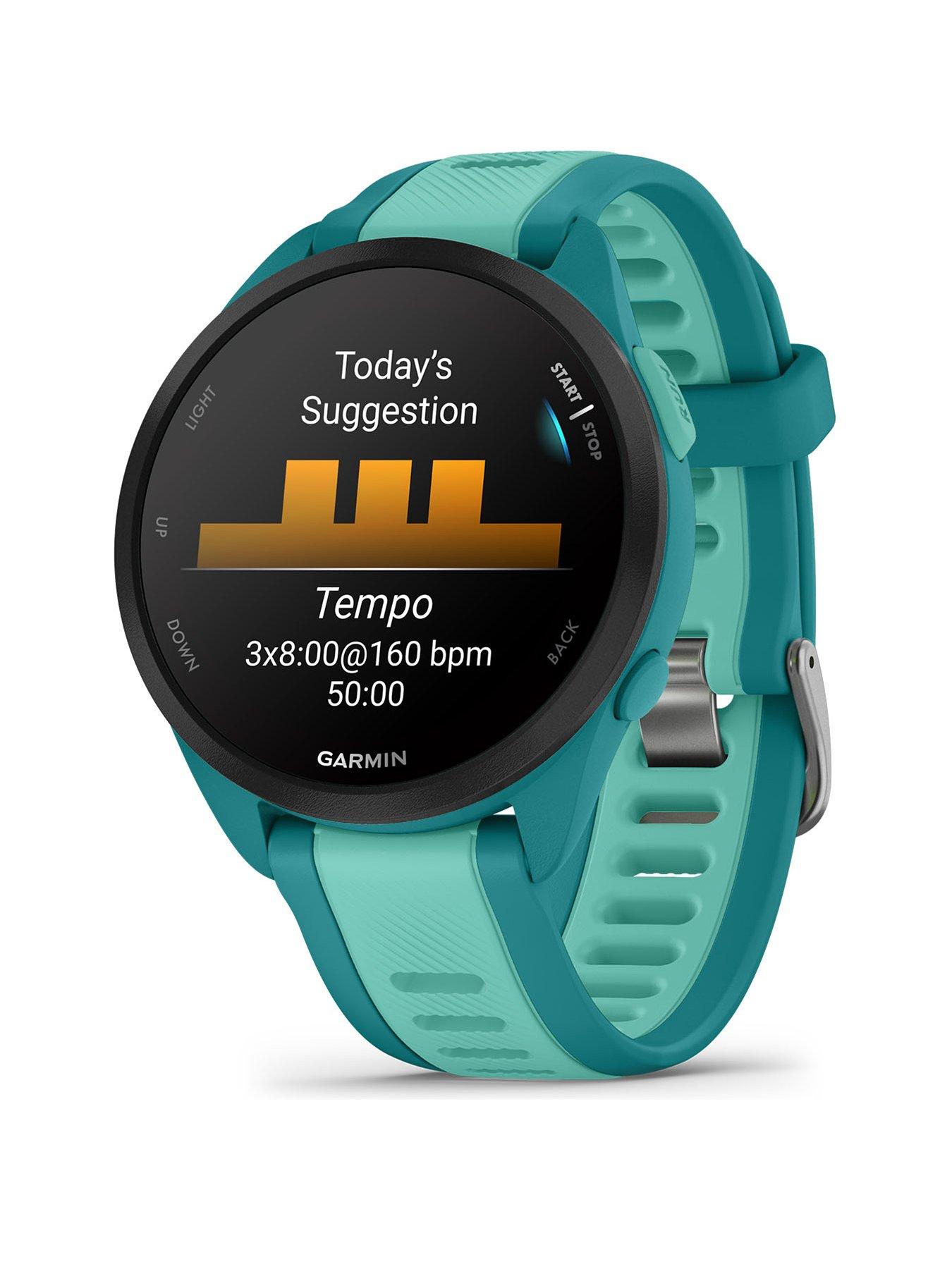 Image 3 of 7 of Garmin Forerunner 165 Smartwatch with&nbsp;Music, GPS, WiFi -&nbsp;Turquoise/Aqua