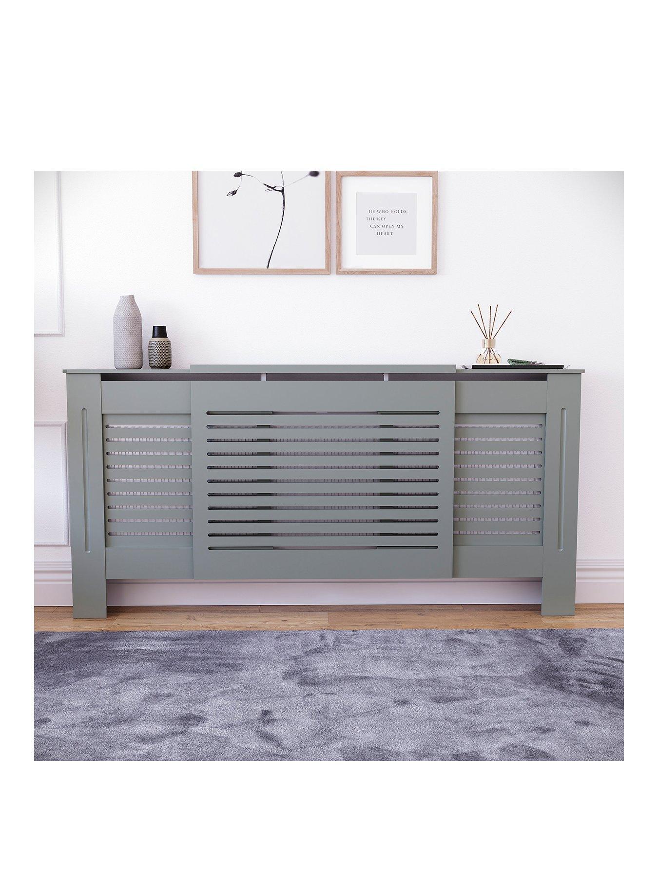 Vida Designs Milton Adjustable Radiator Cover - Olive Grey | Very