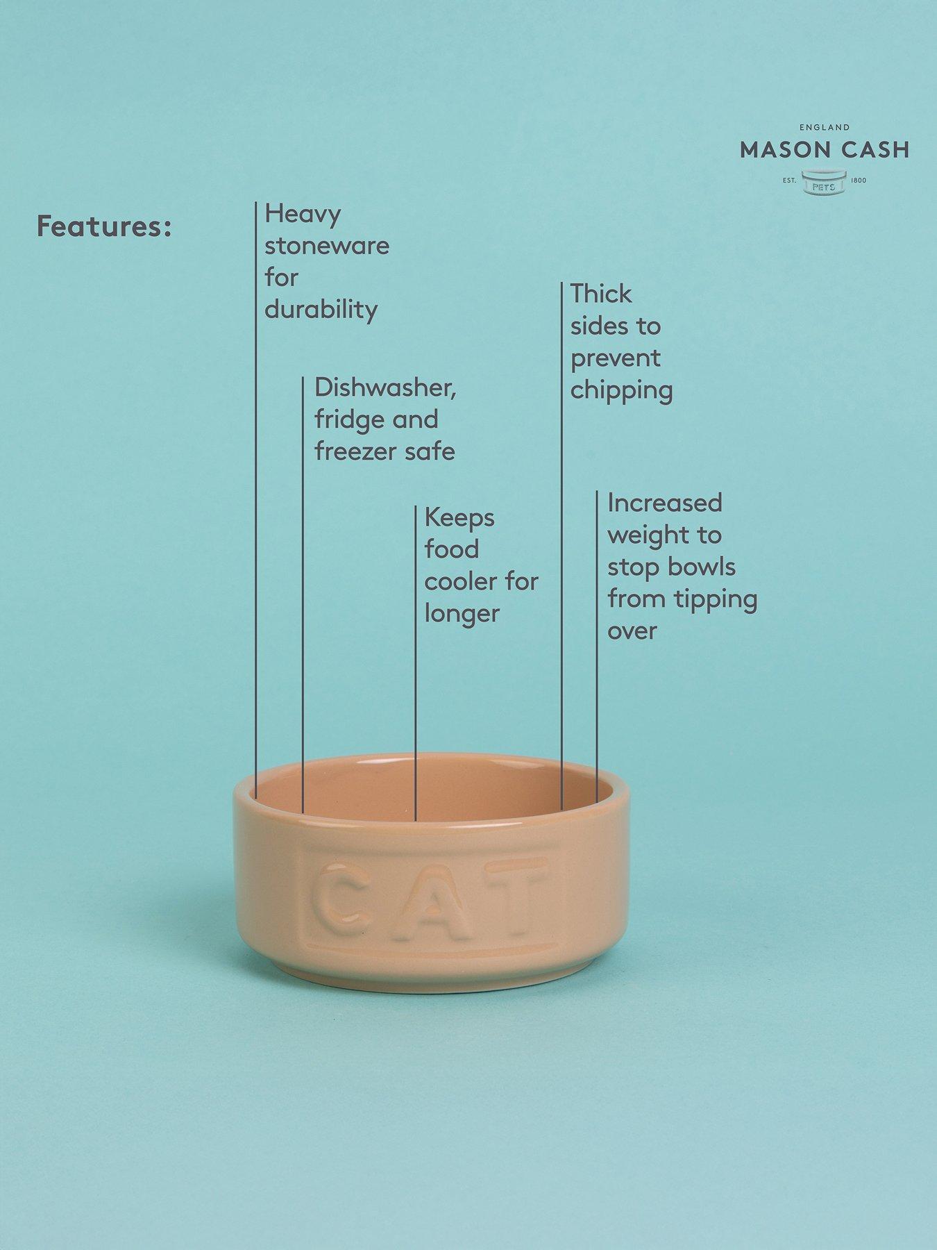 Image 6 of 6 of Mason Cash Cane Lettered Cat Bowl 13cm