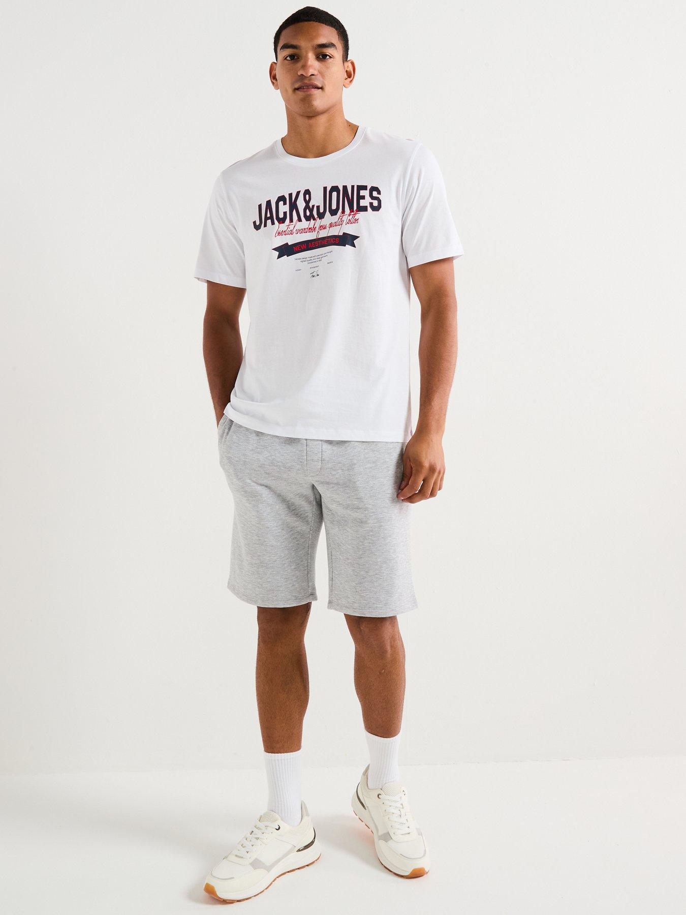Image 3 of 4 of Jack & Jones Logo Short Sleeve T-Shirt - White