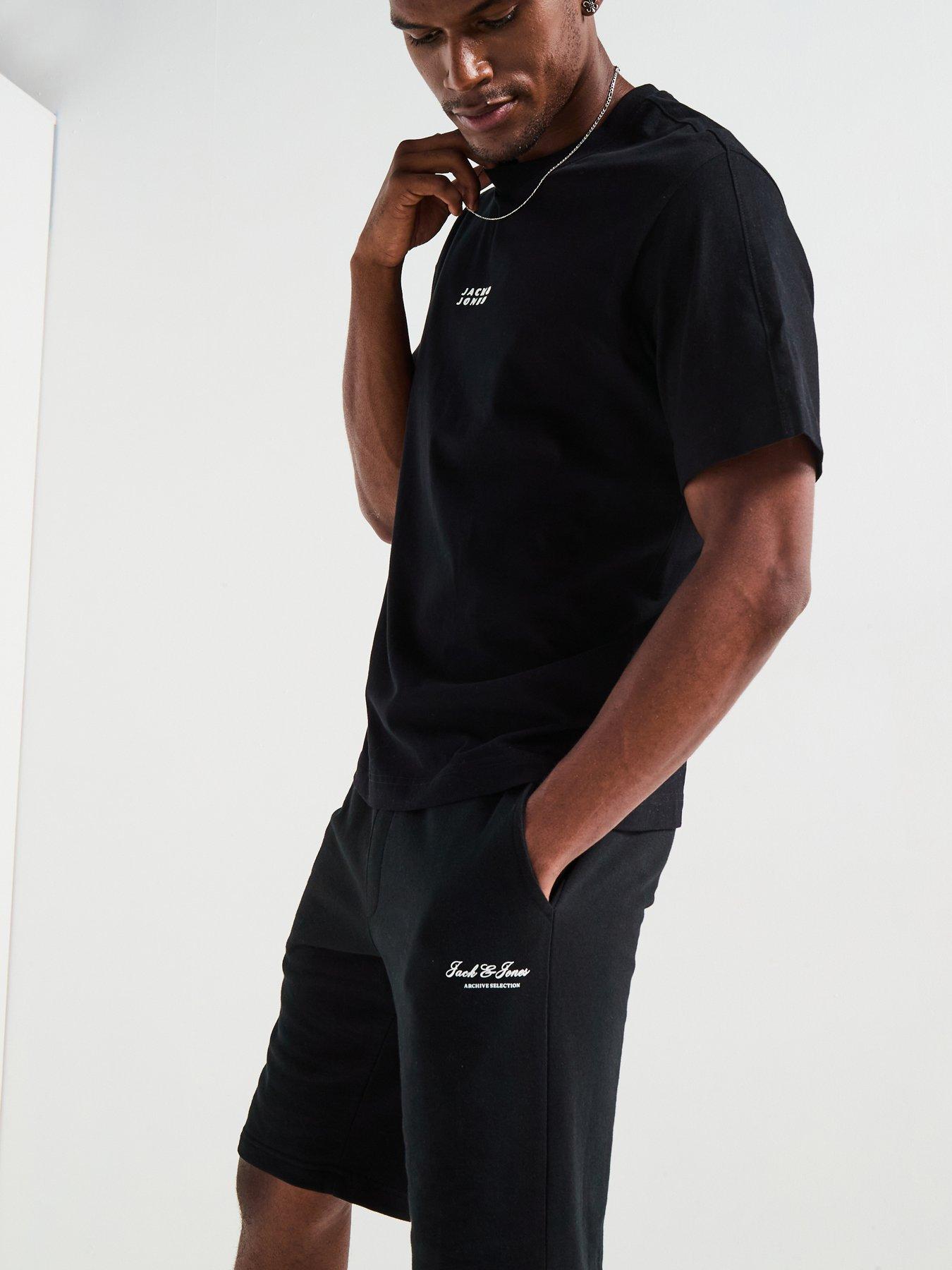 Jack & Jones Gordon Archive Mid Length Sweat Shorts - Black