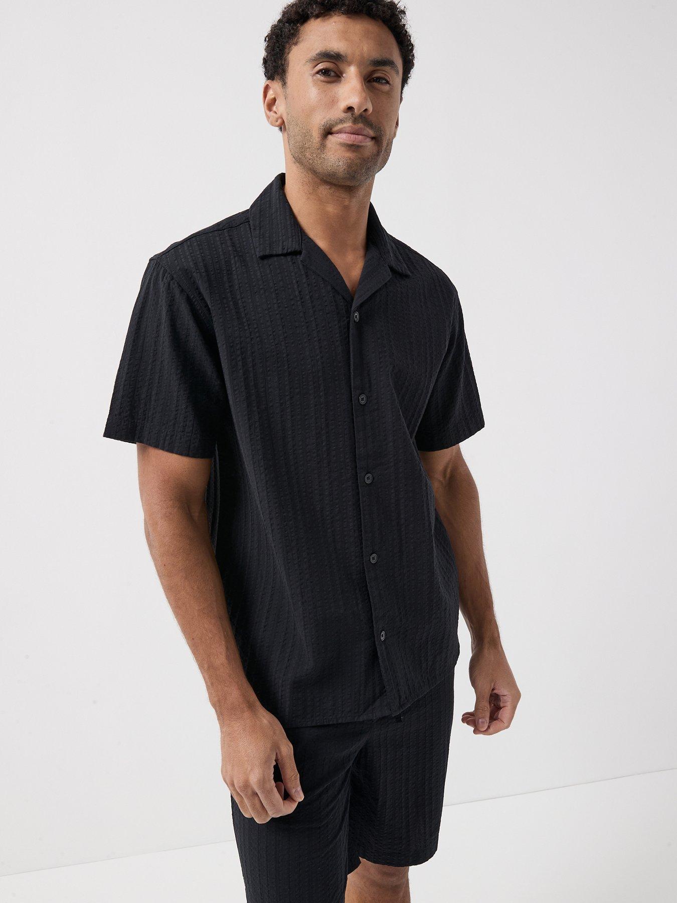 Jack & Jones Jack  &  Jones Tyson Textured Resort Short Sleeve Shirt