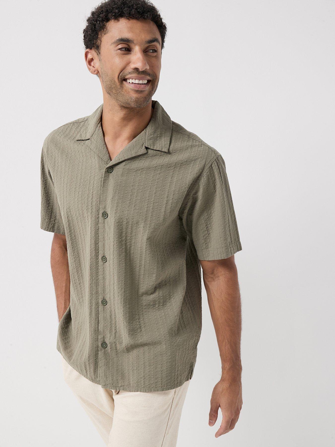 Jack & Jones Jack  &  Jones Tyson Textured Resort Short Sleeve Shirt