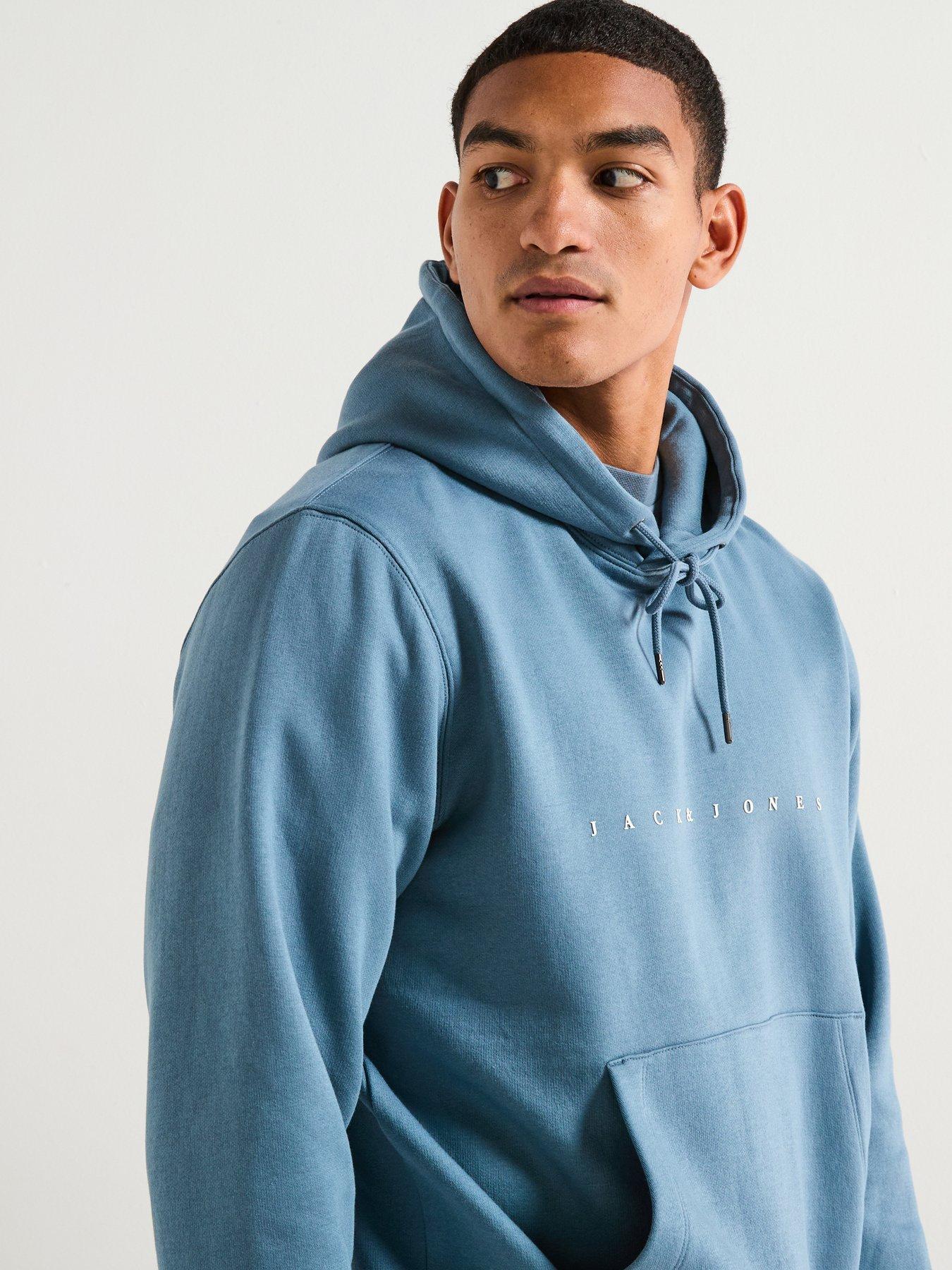 Image 4 of 5 of Jack & Jones Star Hoodie - Blue