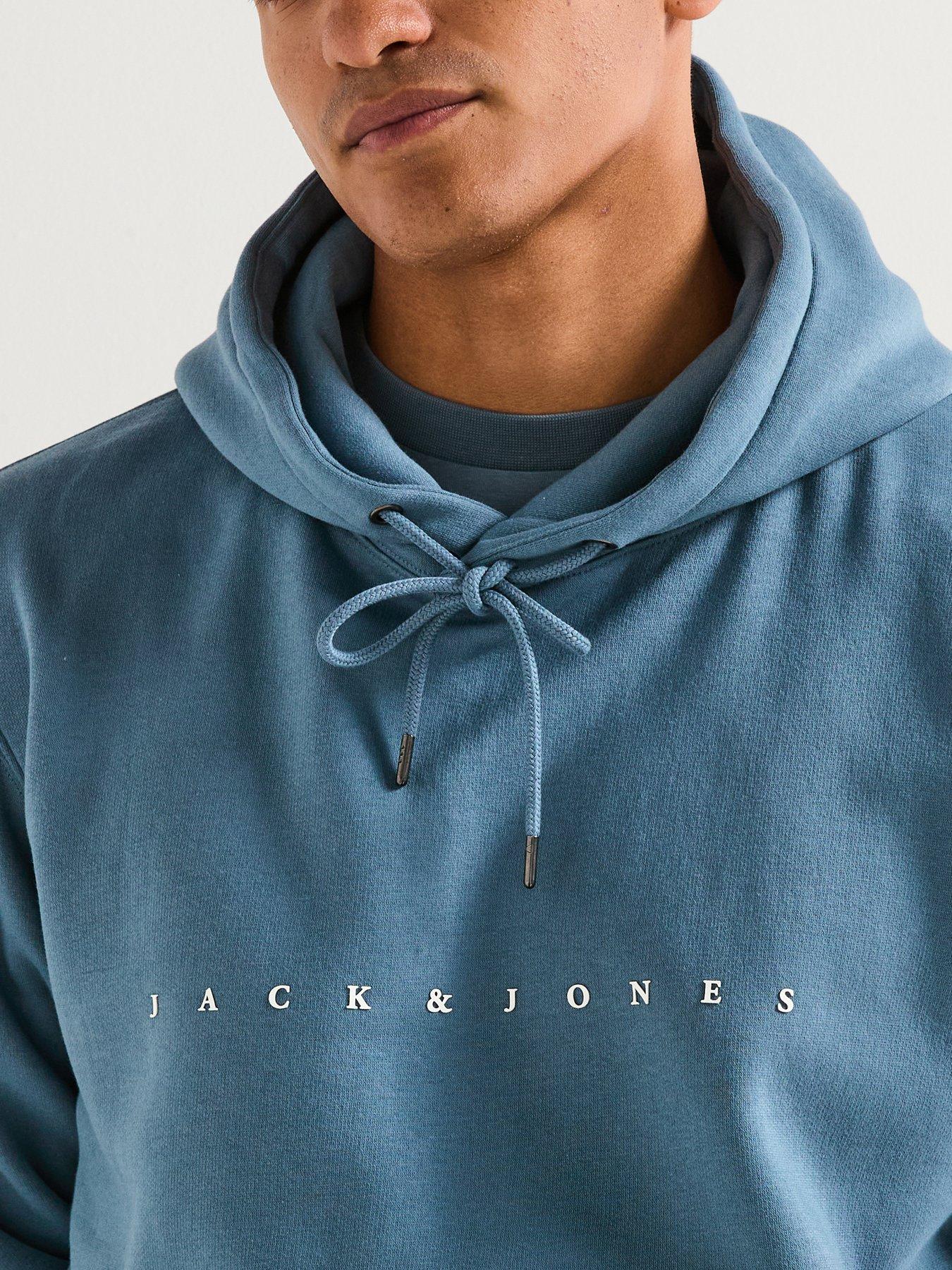Image 5 of 5 of Jack & Jones Star Hoodie - Blue