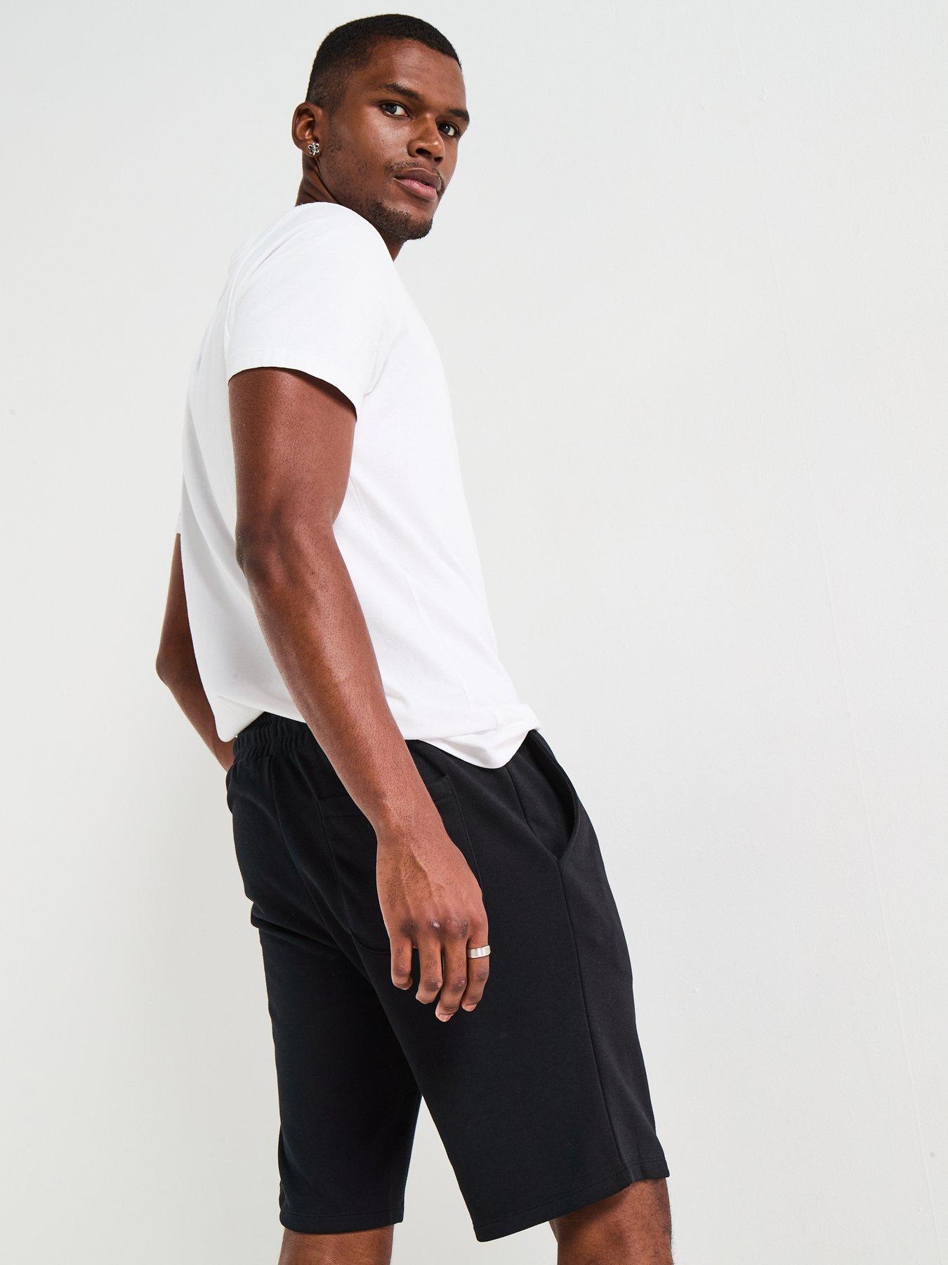 Image 2 of 6 of Jack & Jones Bradley Mid Length Sweat Shorts - Black