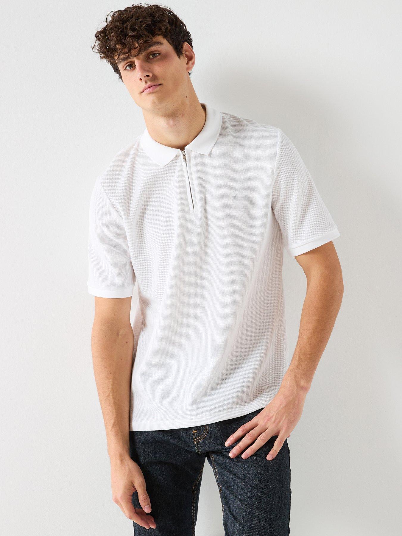Jack & Jones Austin Short Sleeve Polo Shirt - White