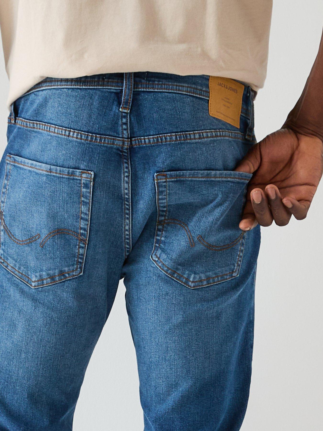 Image 4 of 5 of Jack & Jones Clark Original 223 Regular Fit Jeans - Blue