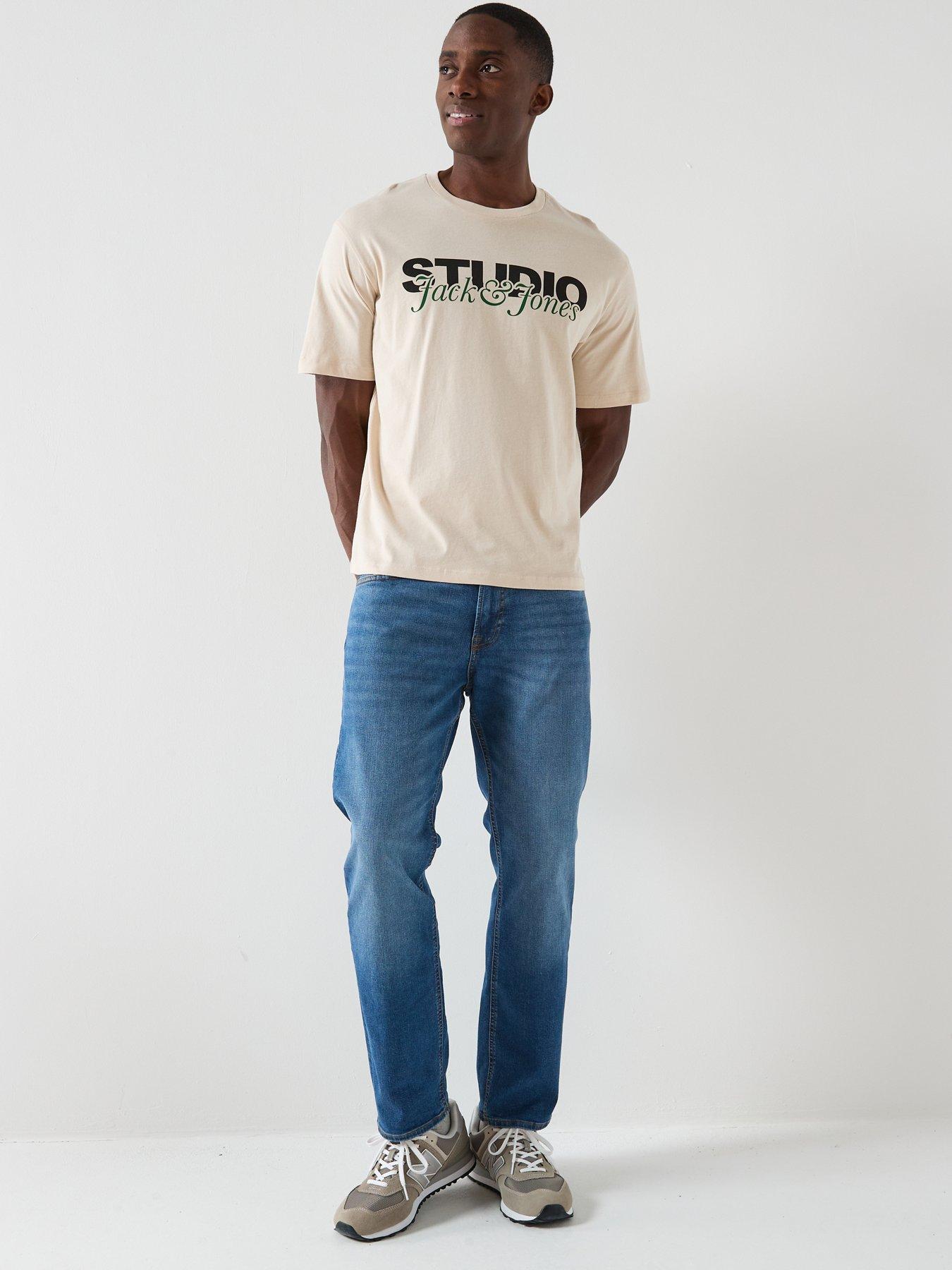 Image 5 of 5 of Jack & Jones Clark Original 223 Regular Fit Jeans - Blue