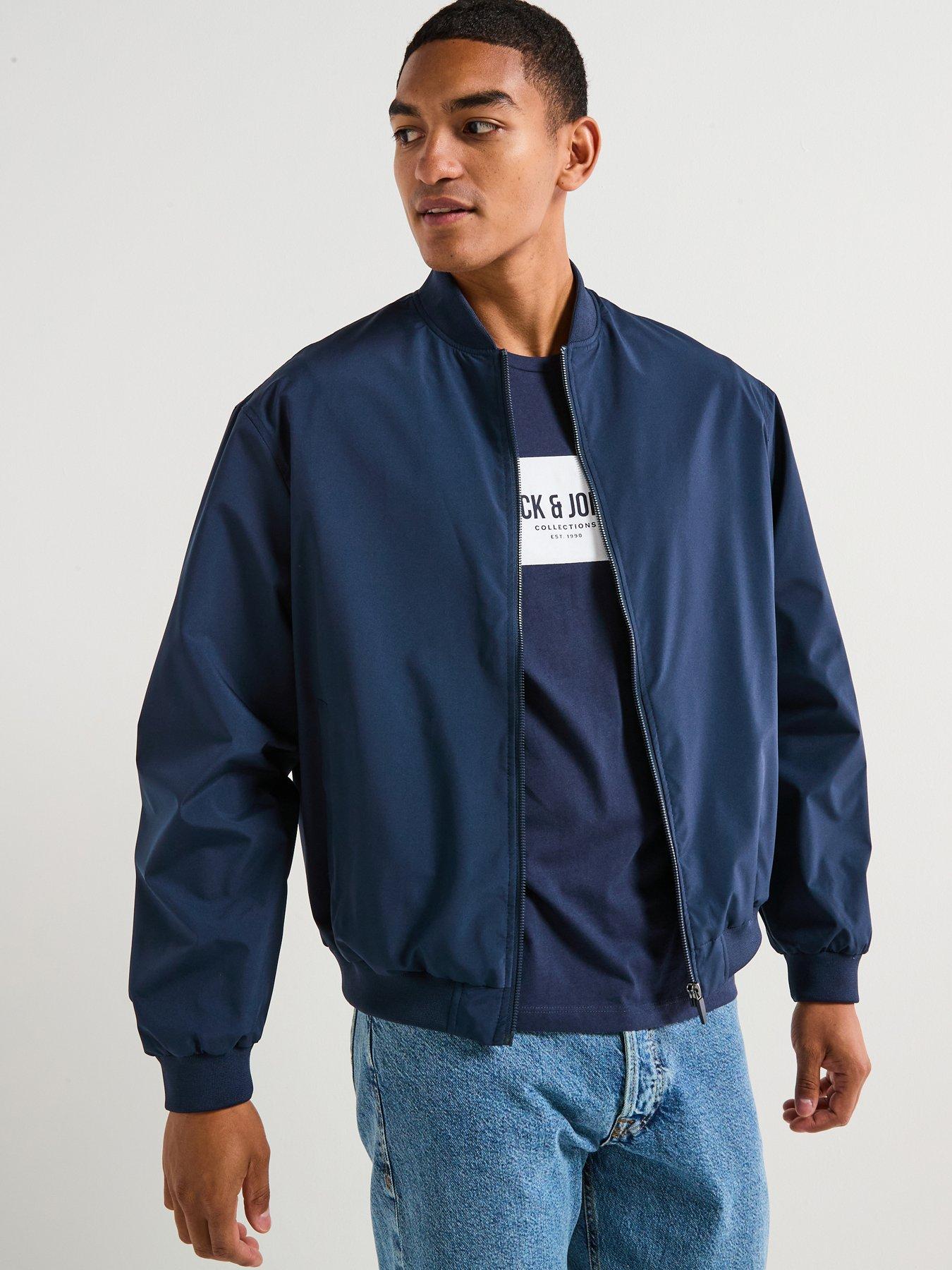 Image 1 of 6 of Jack & Jones Charge Bomber Jacket - Navy