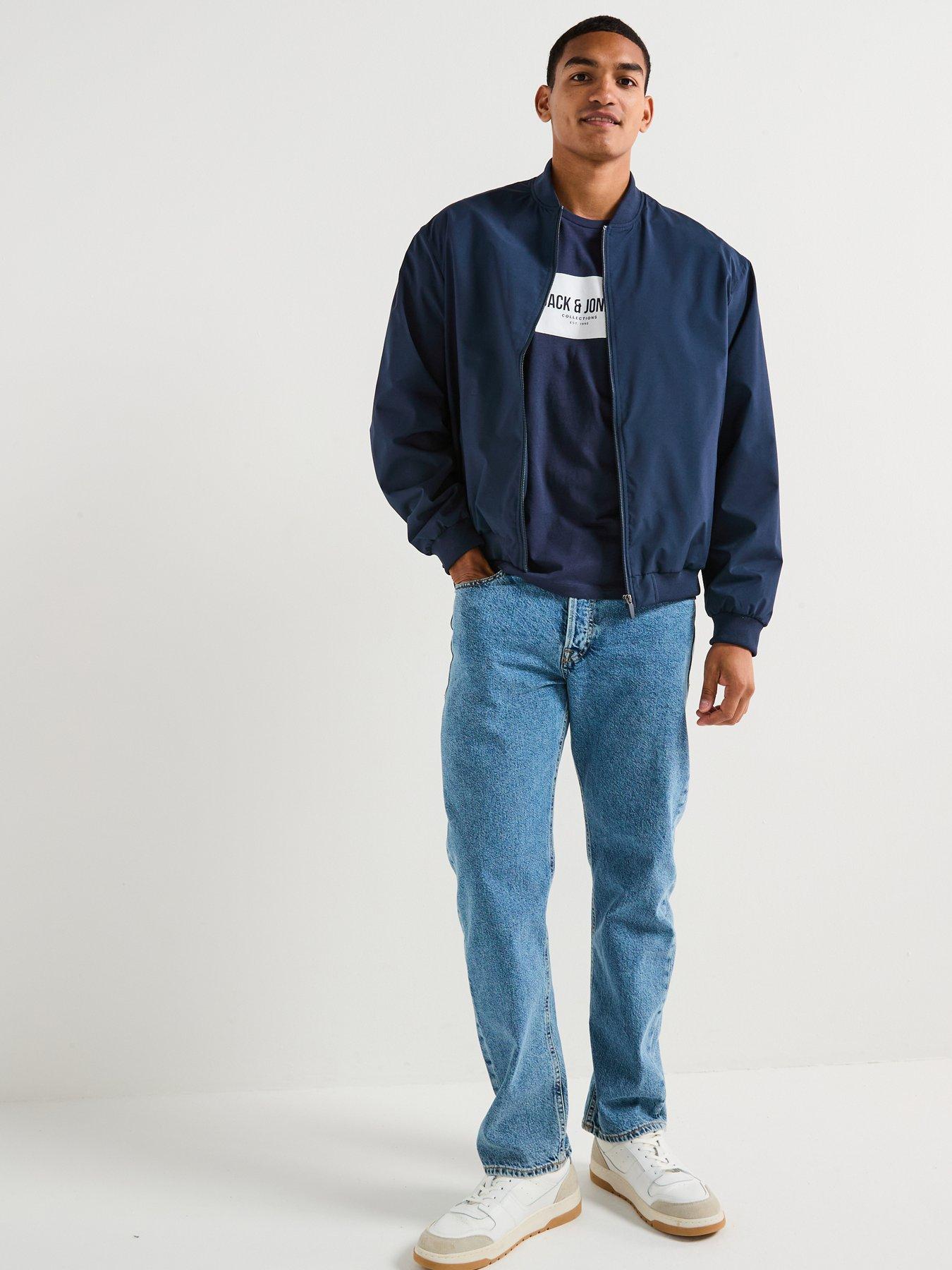 Image 3 of 6 of Jack & Jones Charge Bomber Jacket - Navy