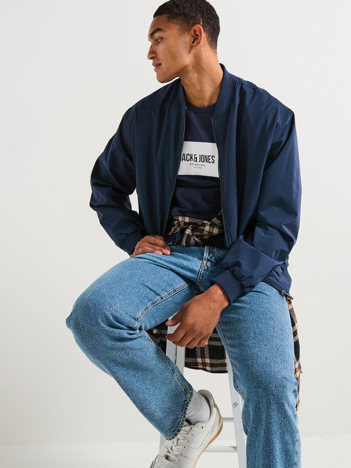 Image 5 of 6 of Jack & Jones Charge Bomber Jacket - Navy