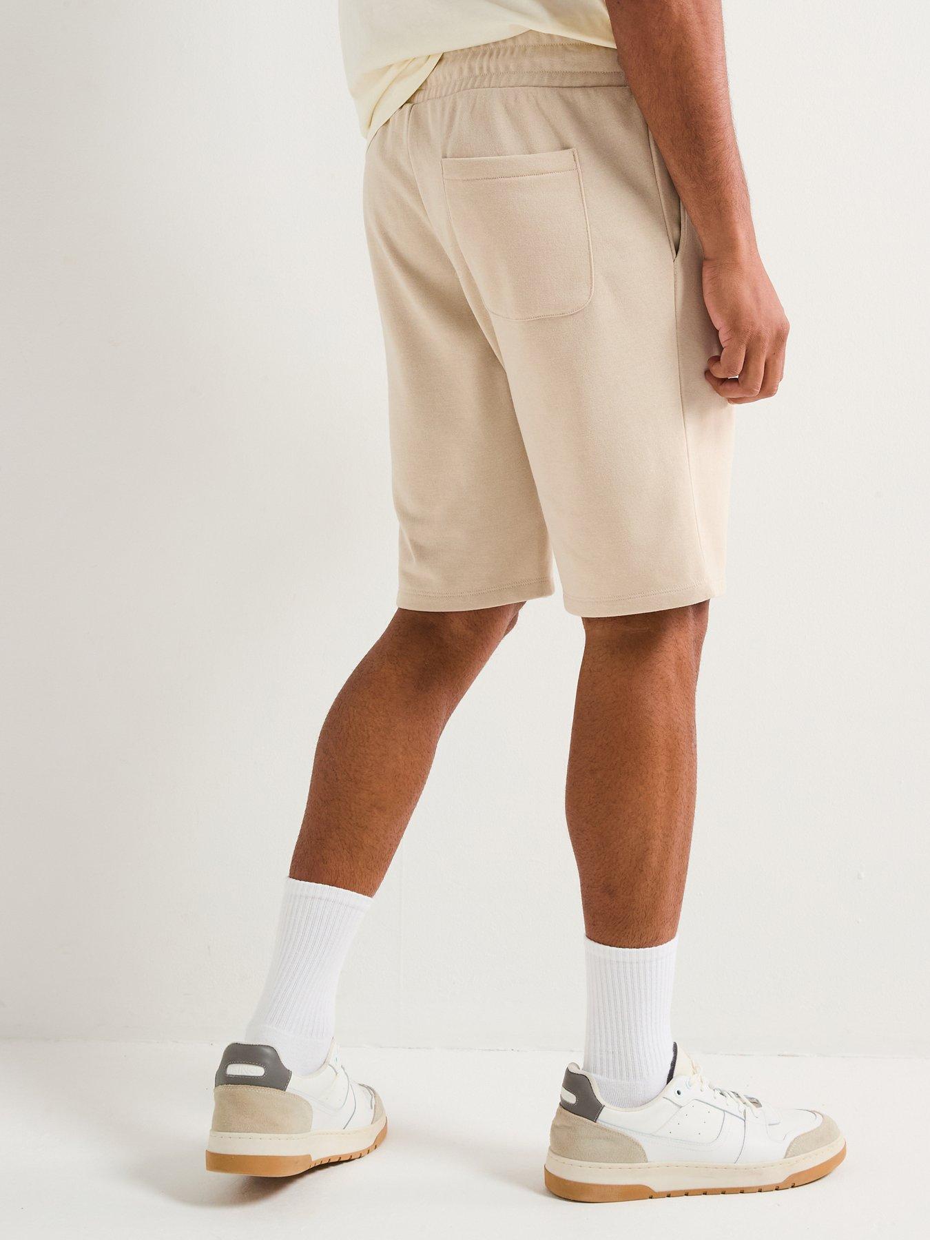 Image 2 of 5 of Jack & Jones Bradley Mid Length Sweat Shorts - Cream