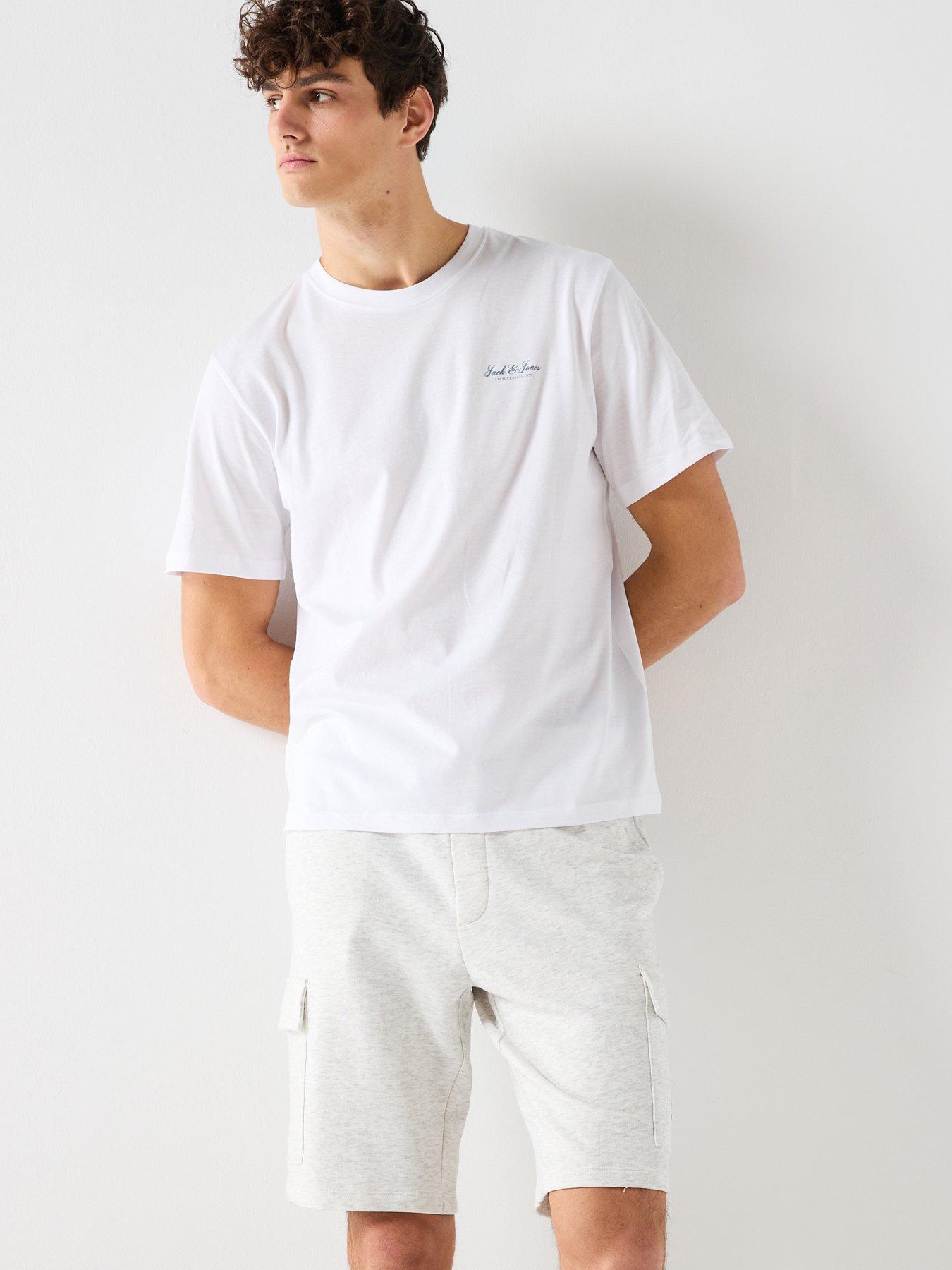 Image 4 of 6 of Jack & Jones Archive Graphic Short Sleeve T-Shirt - White