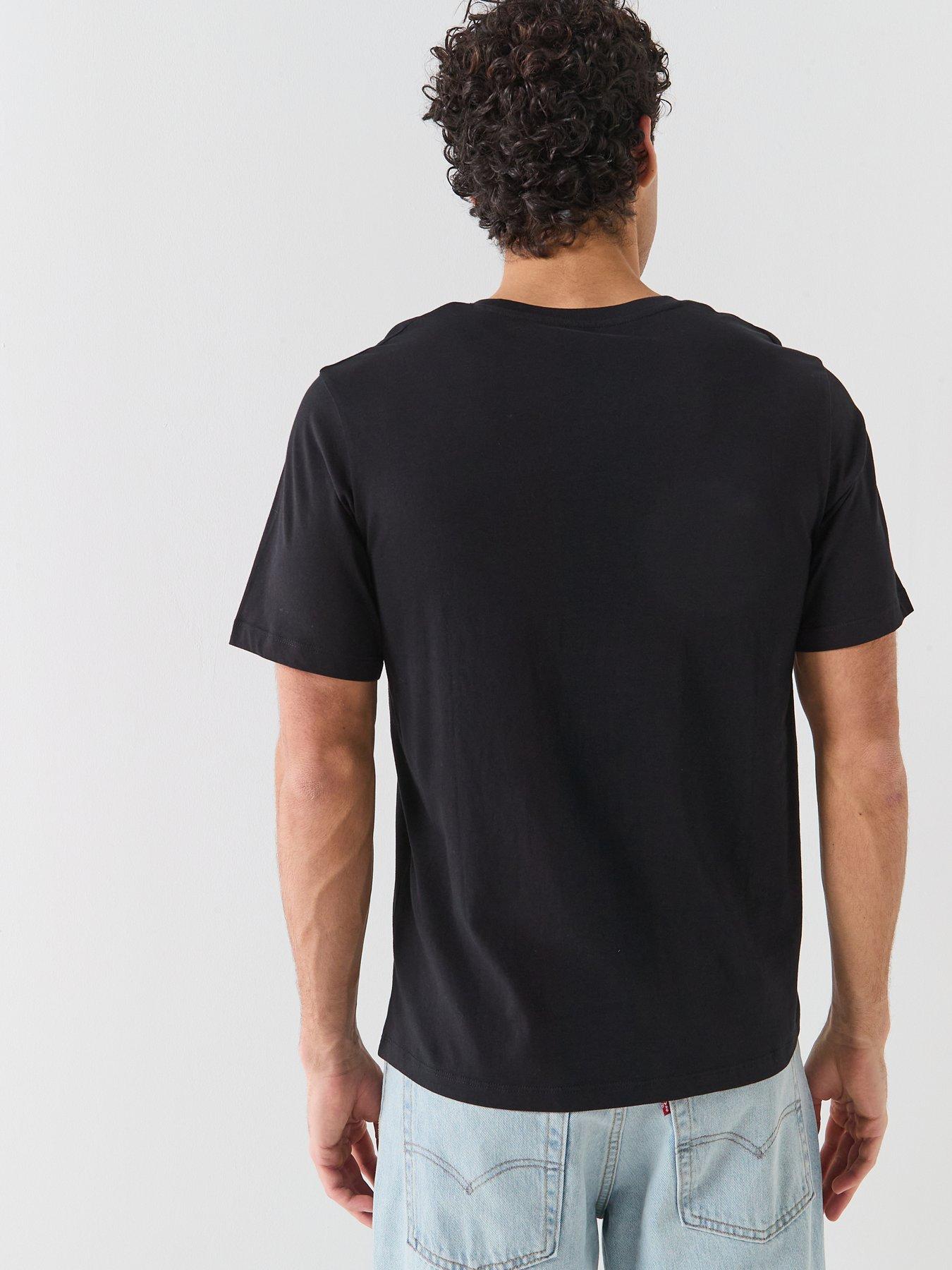 Image 2 of 6 of Jack & Jones Logo Short Sleeve T-Shirt - Black