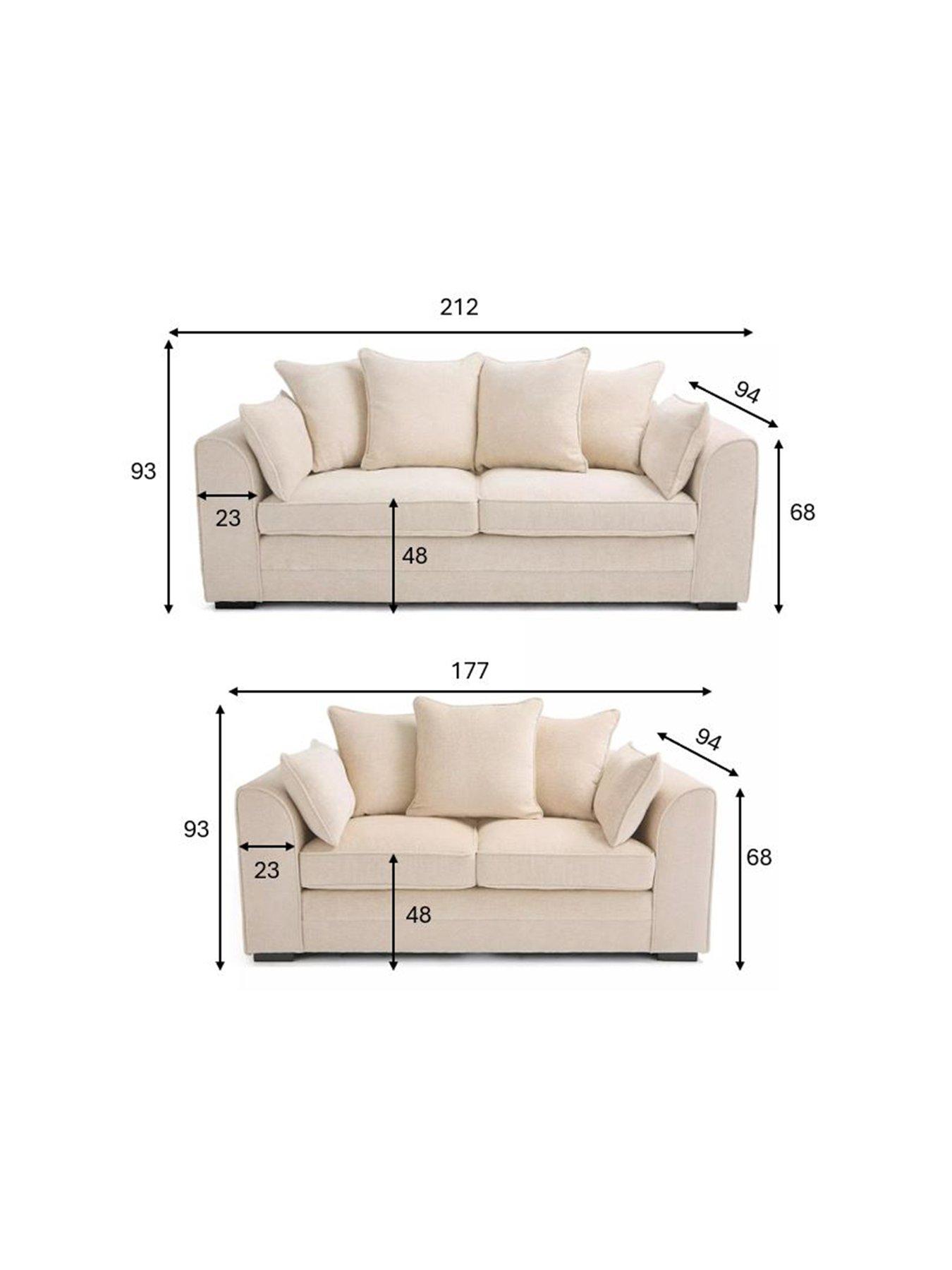 Image 7 of 7 of The Very Collection Soho Fabric 3 + 2 Seater Sofa Set (Buy &amp; SAVE!) - FSC&reg; Certified