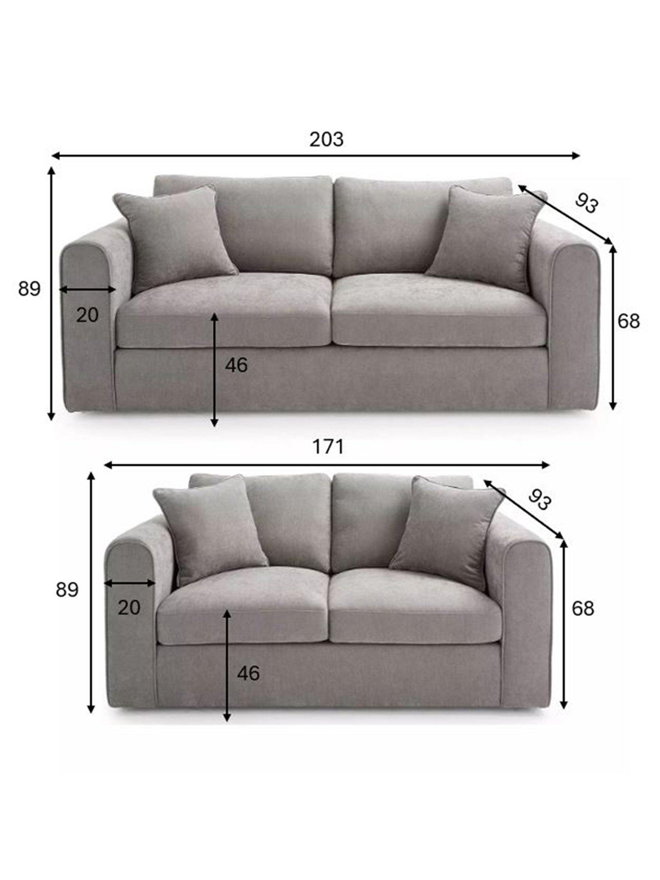 Image 7 of 7 of The Very Collection Nylah Fabric 3 + 2 Seater Sofa Set (Buy &amp; SAVE!)