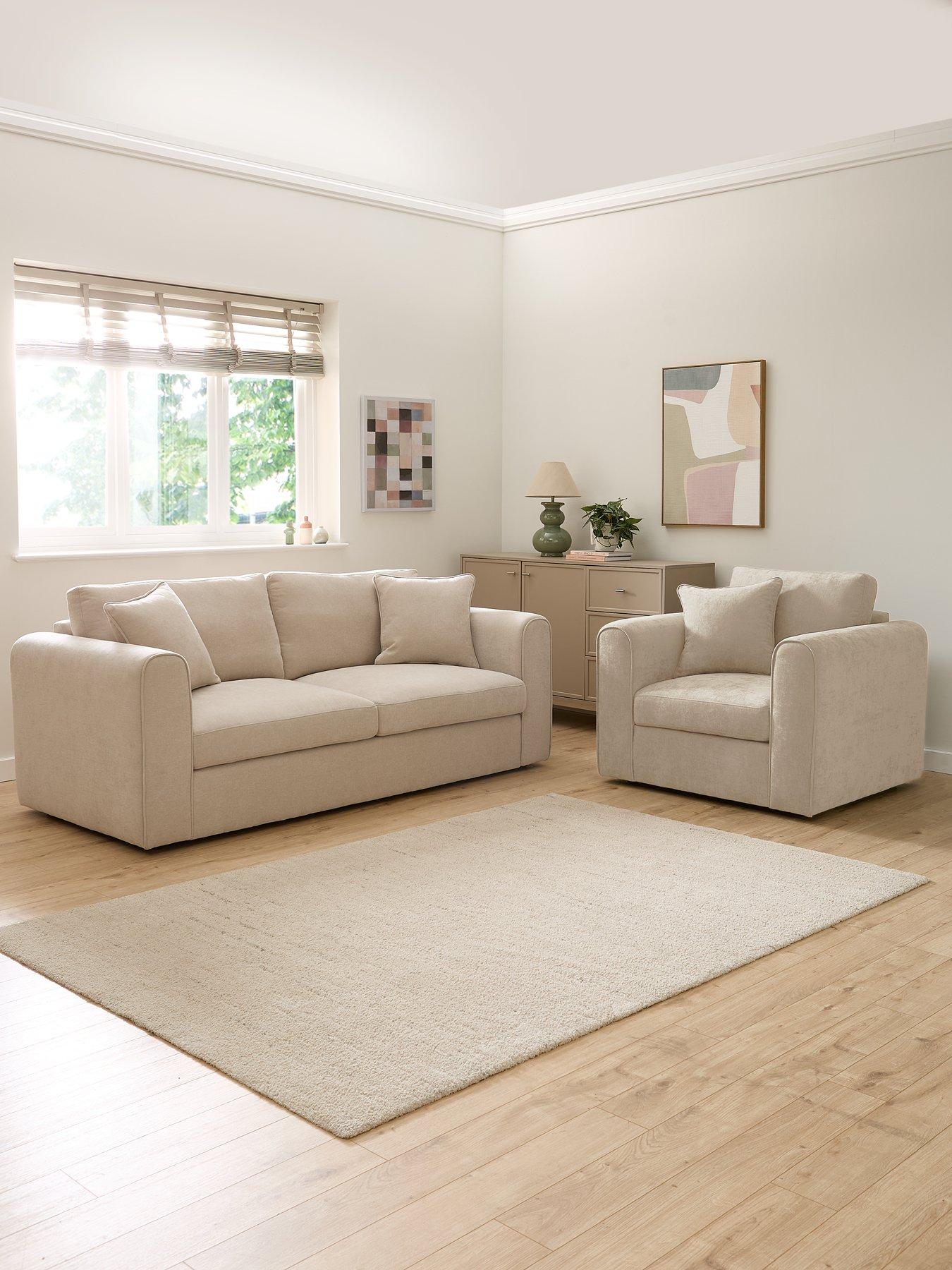 The Very Collection: Nylah Fabric 3 Seater Sofa + Armchair (Buy  &  SAVE!) - FSC&reg; Certified
