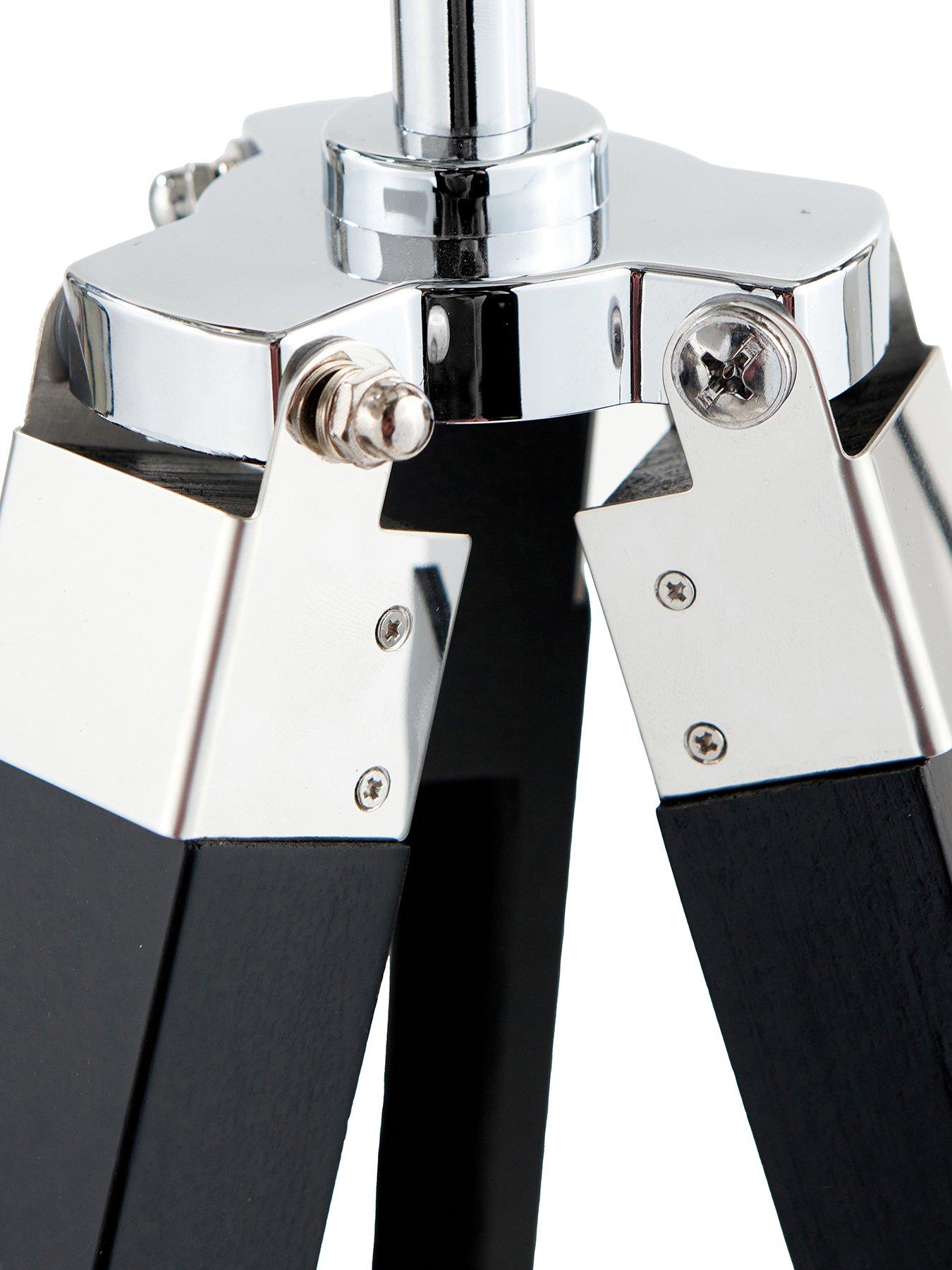 Image 5 of 7 of Pacific Lifestyle Hereford Silver and Black Tripod Floor Lamp