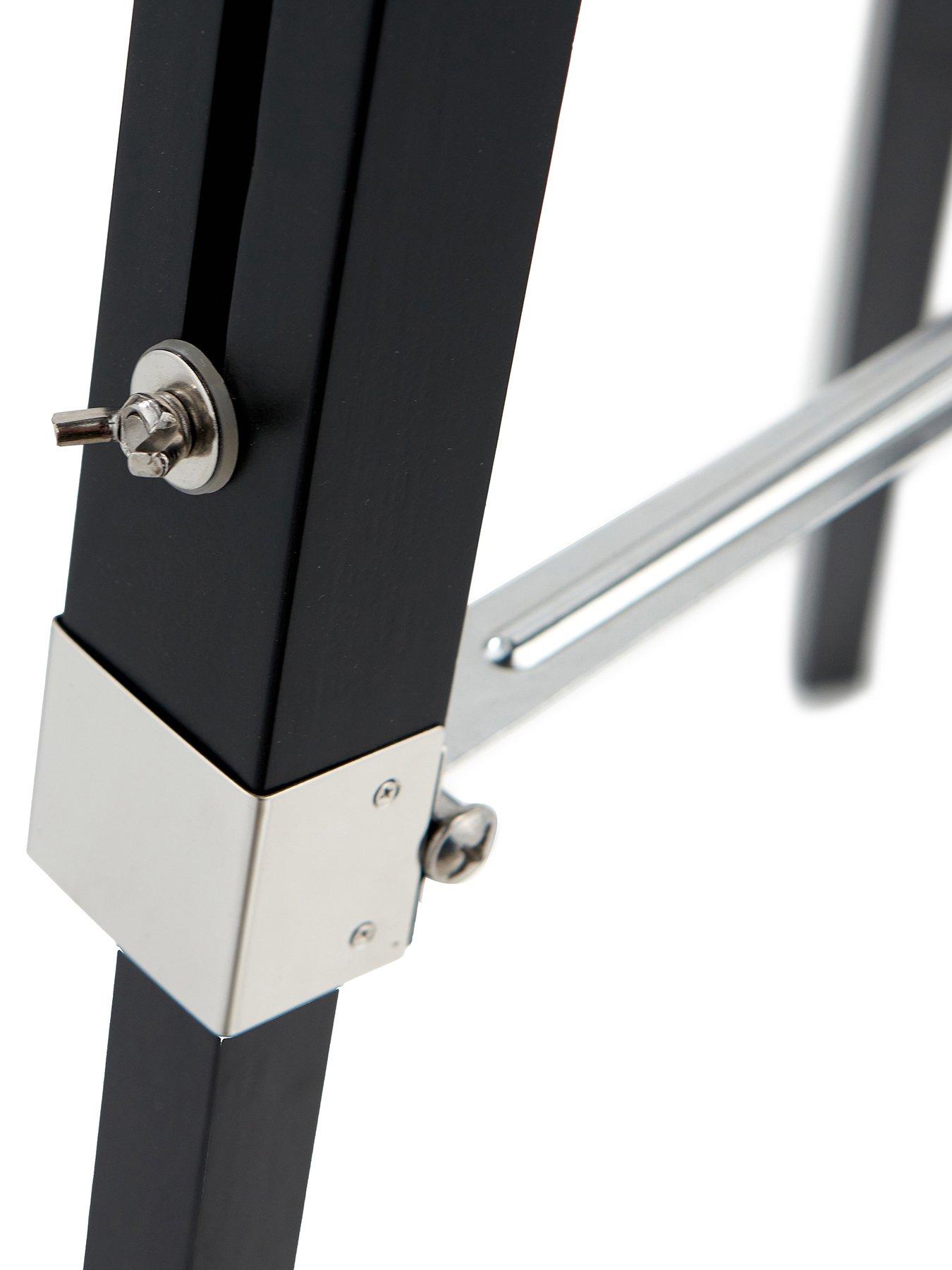 Image 6 of 7 of Pacific Lifestyle Hereford Silver and Black Tripod Floor Lamp