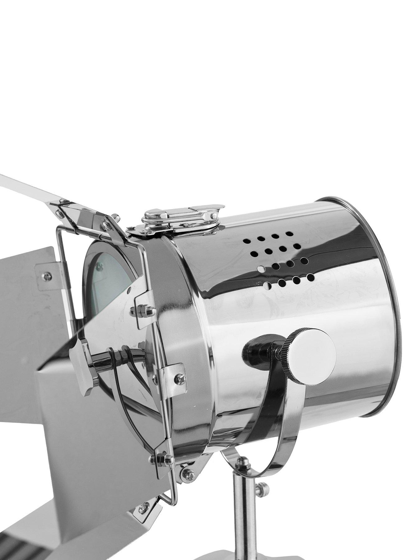 Image 7 of 7 of Pacific Lifestyle Hereford Silver and Black Tripod Floor Lamp