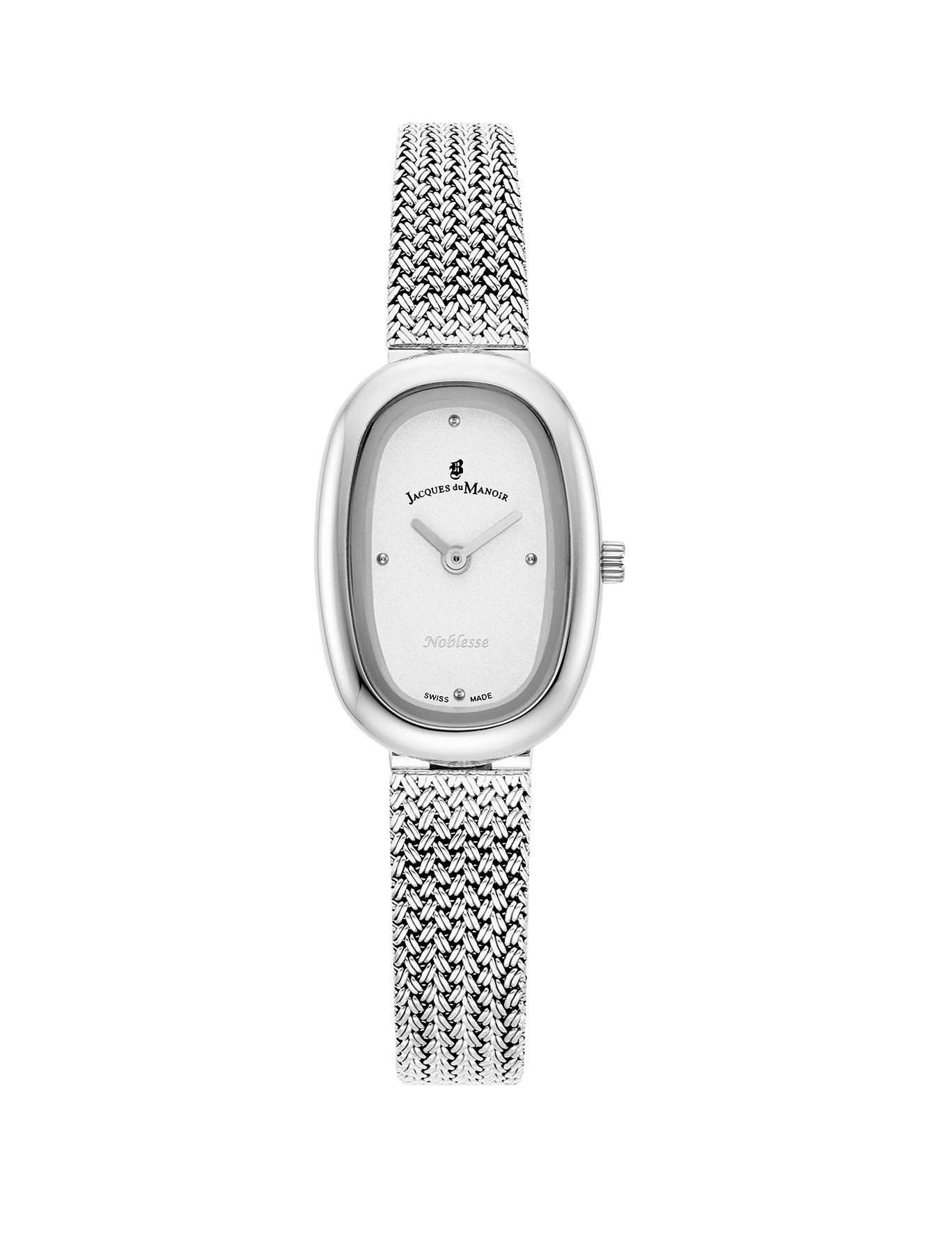 undefined Jacques Du Manoir Nobelesse Silver Stainless Steel Mesh Watch