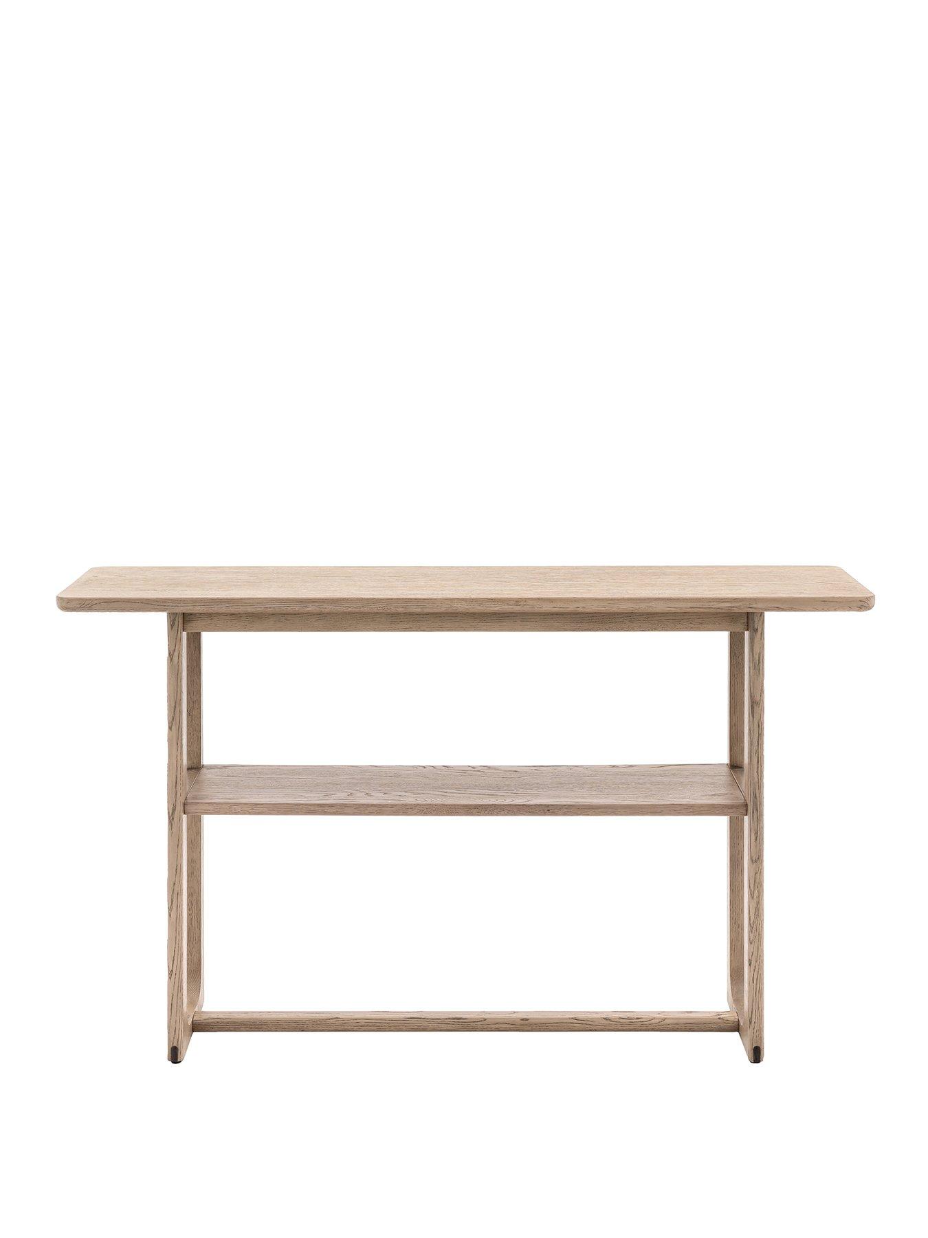 Image 2 of 7 of Gallery Direct Craft Console Table - Smoked Oak