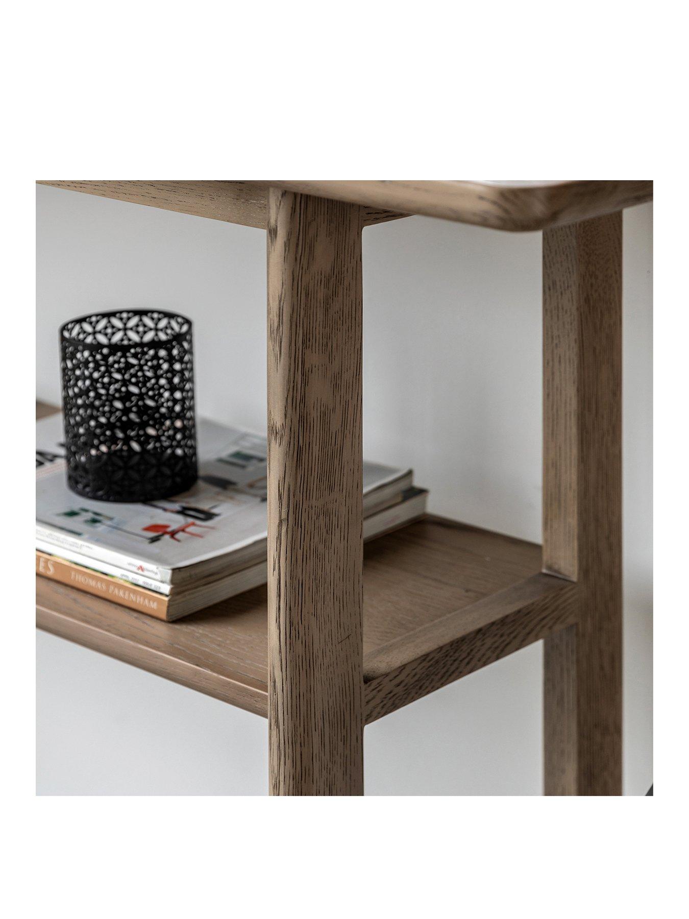 Image 3 of 7 of Gallery Direct Craft Console Table - Smoked Oak