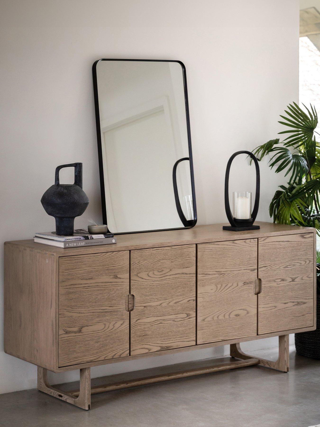 Gallery Direct Craft 4 Door Sideboard - Smoked Oak