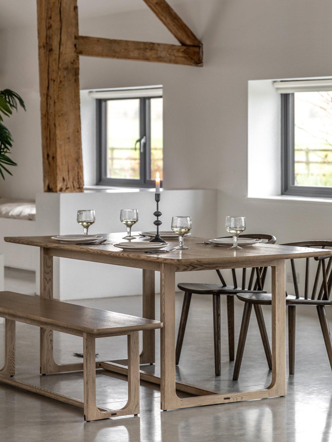 Gallery Direct Craft Dining Table - Smoked Oak