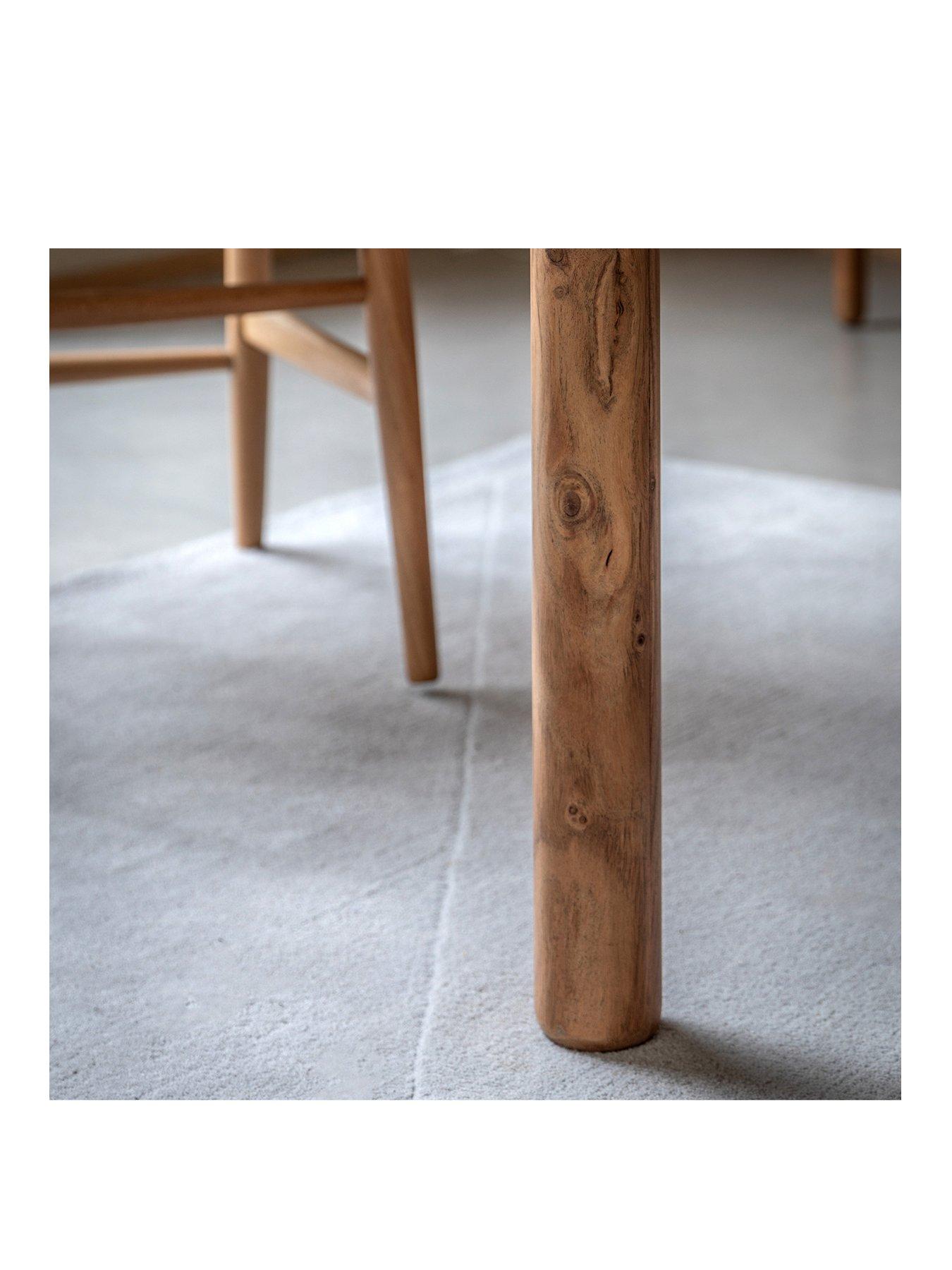 Image 3 of 7 of Gallery Direct Cannes Solid Acacia Wood Dining Table