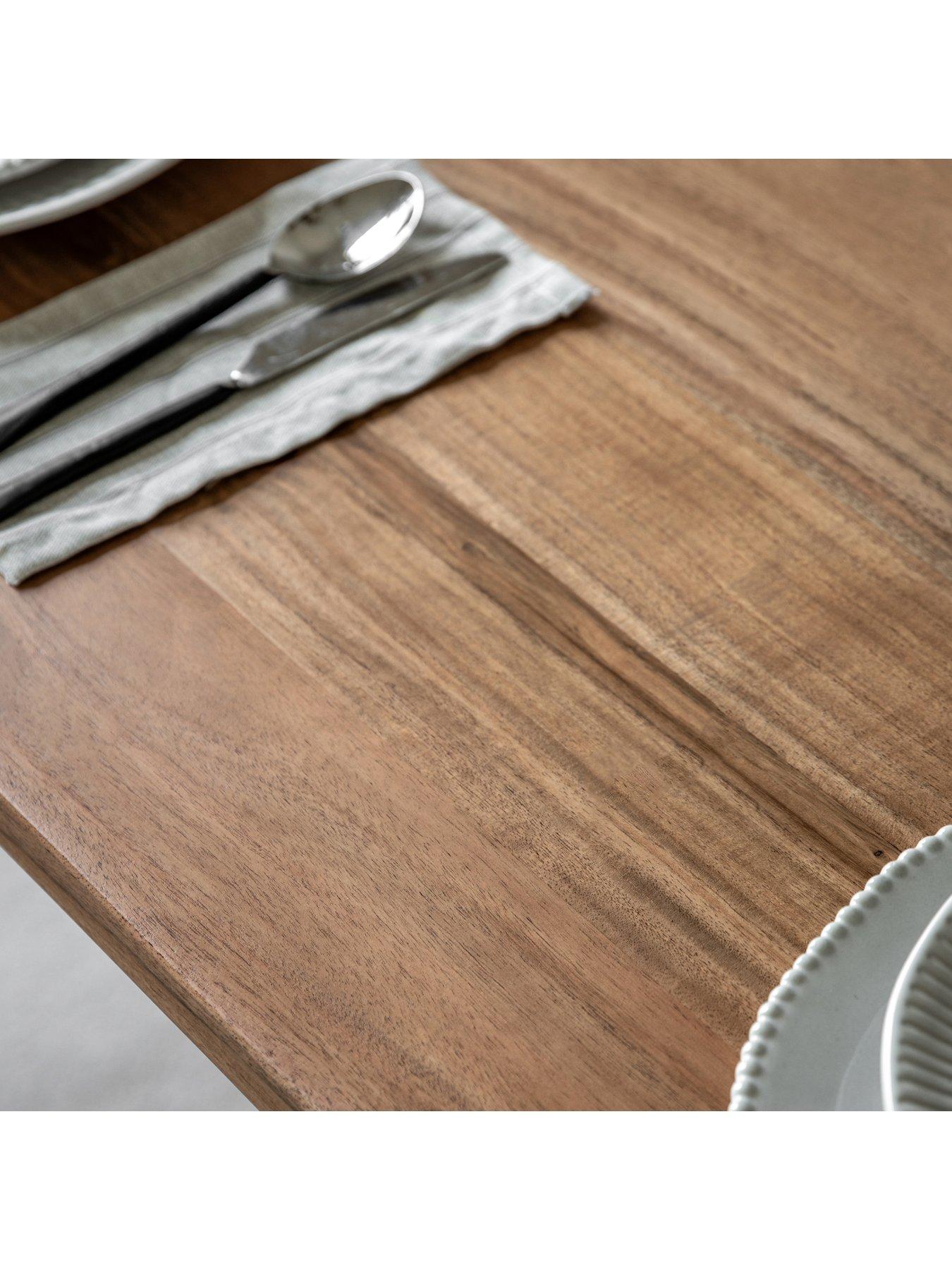 Image 4 of 7 of Gallery Direct Cannes Solid Acacia Wood Dining Table