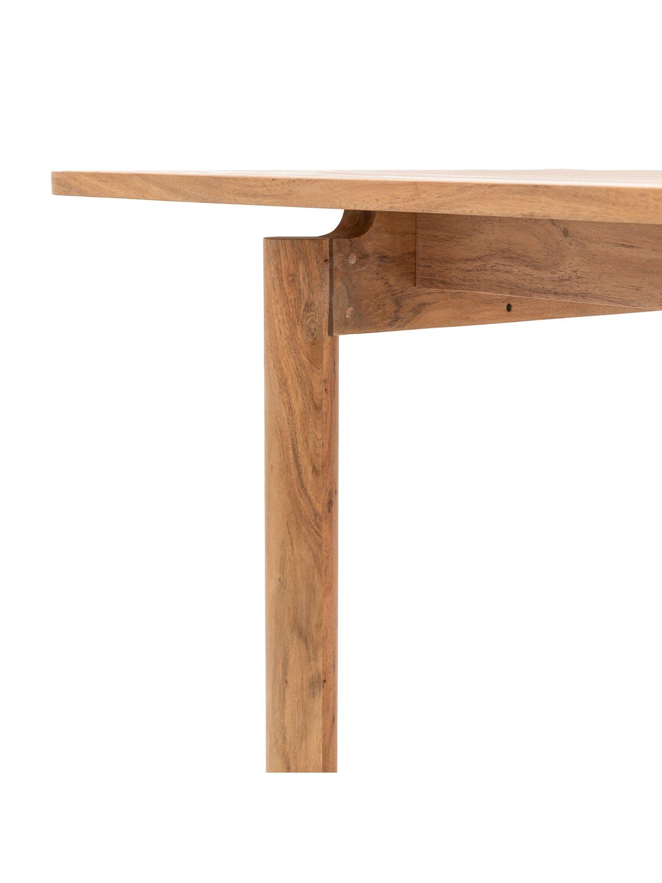 Image 6 of 7 of Gallery Direct Cannes Solid Acacia Wood Dining Table