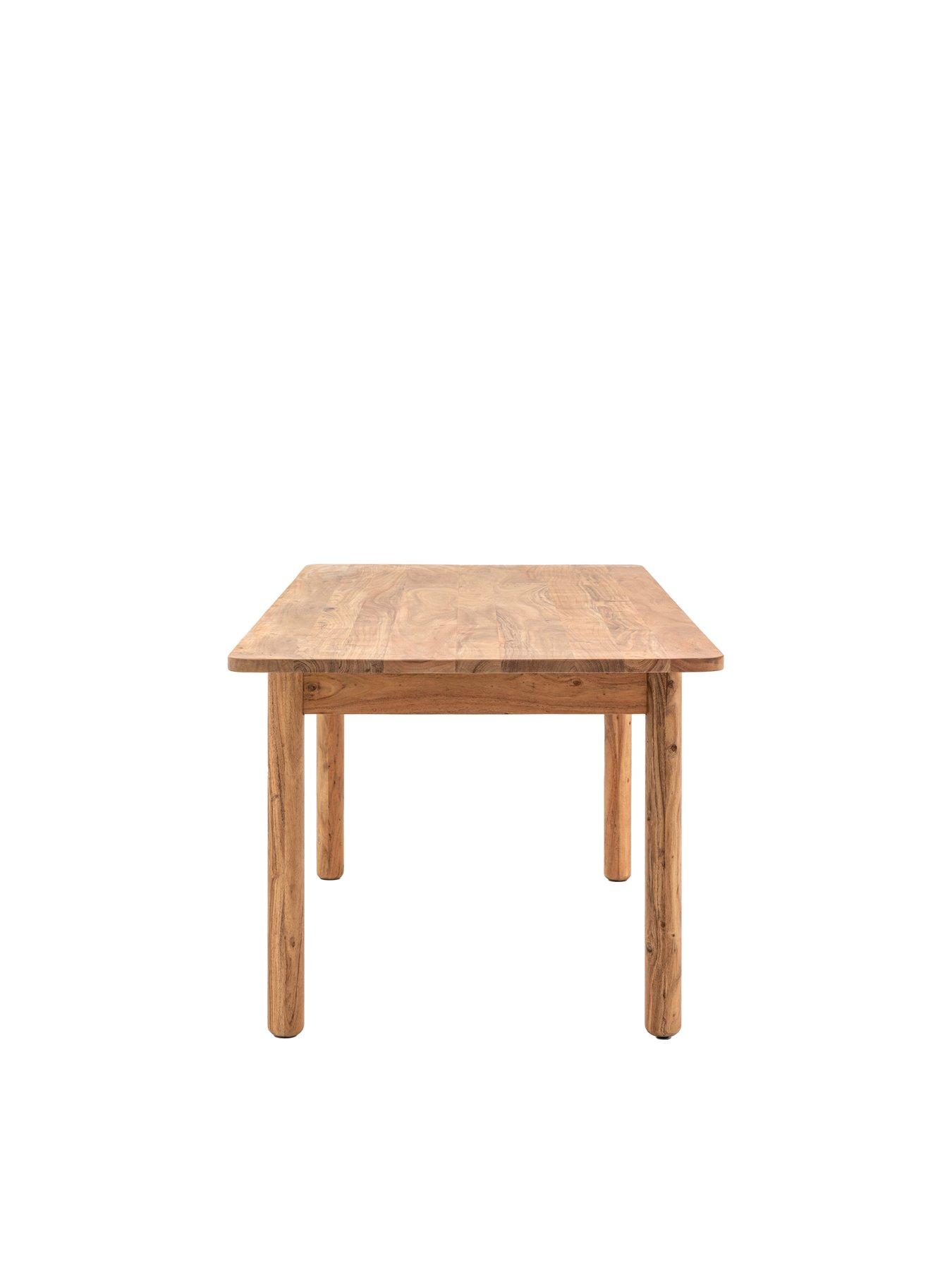 Image 7 of 7 of Gallery Direct Cannes Solid Acacia Wood Dining Table