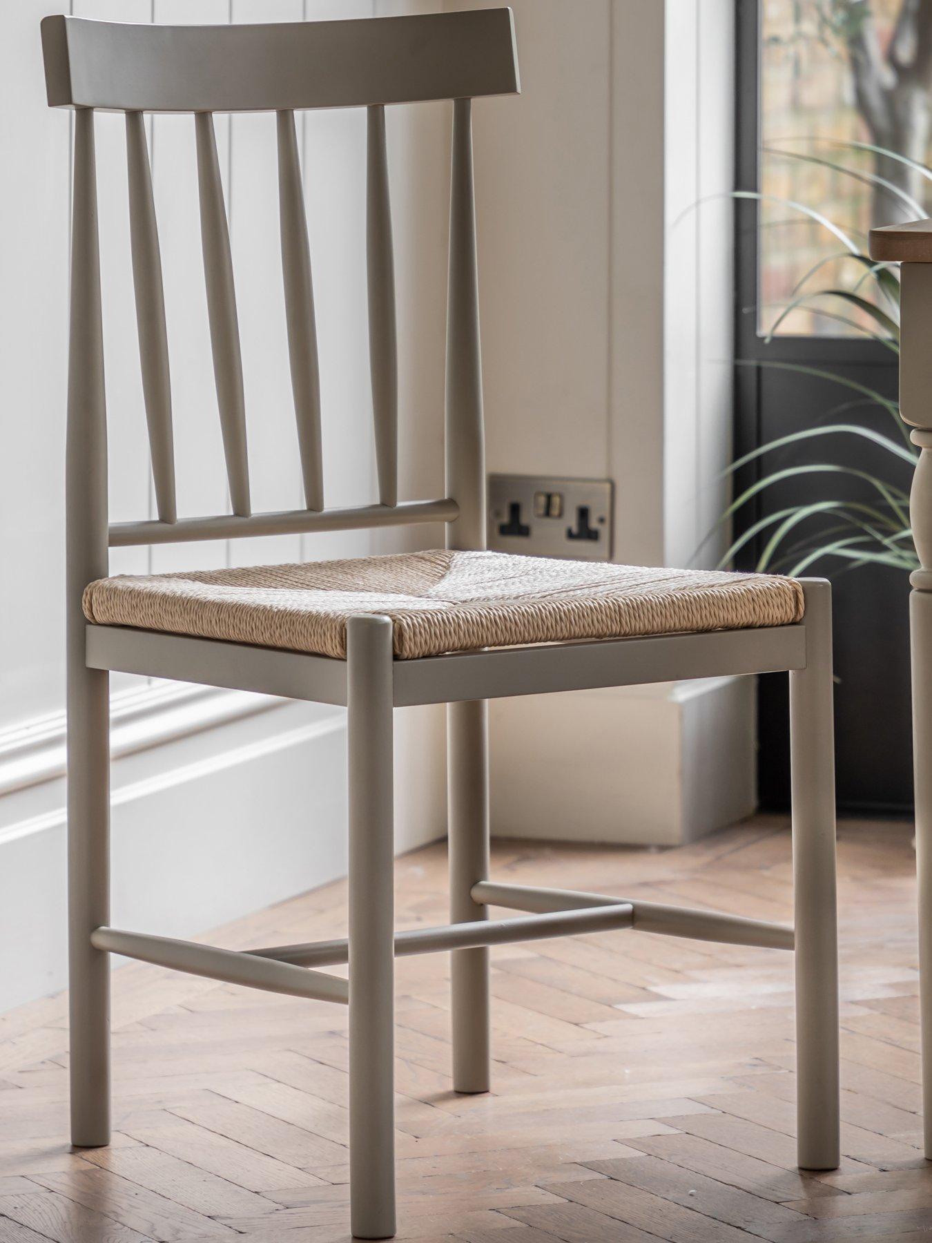 undefined Eton 2 Pack Dining Chairs - Prairie - Contains Solid Wood