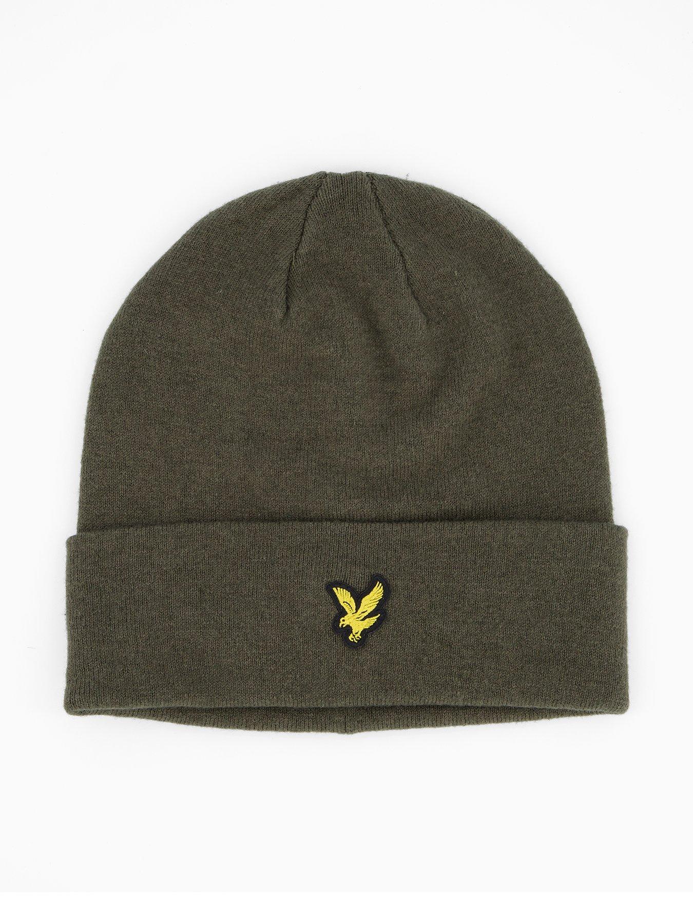 Lyle & Scott Cotton Merino Beanie - khaki