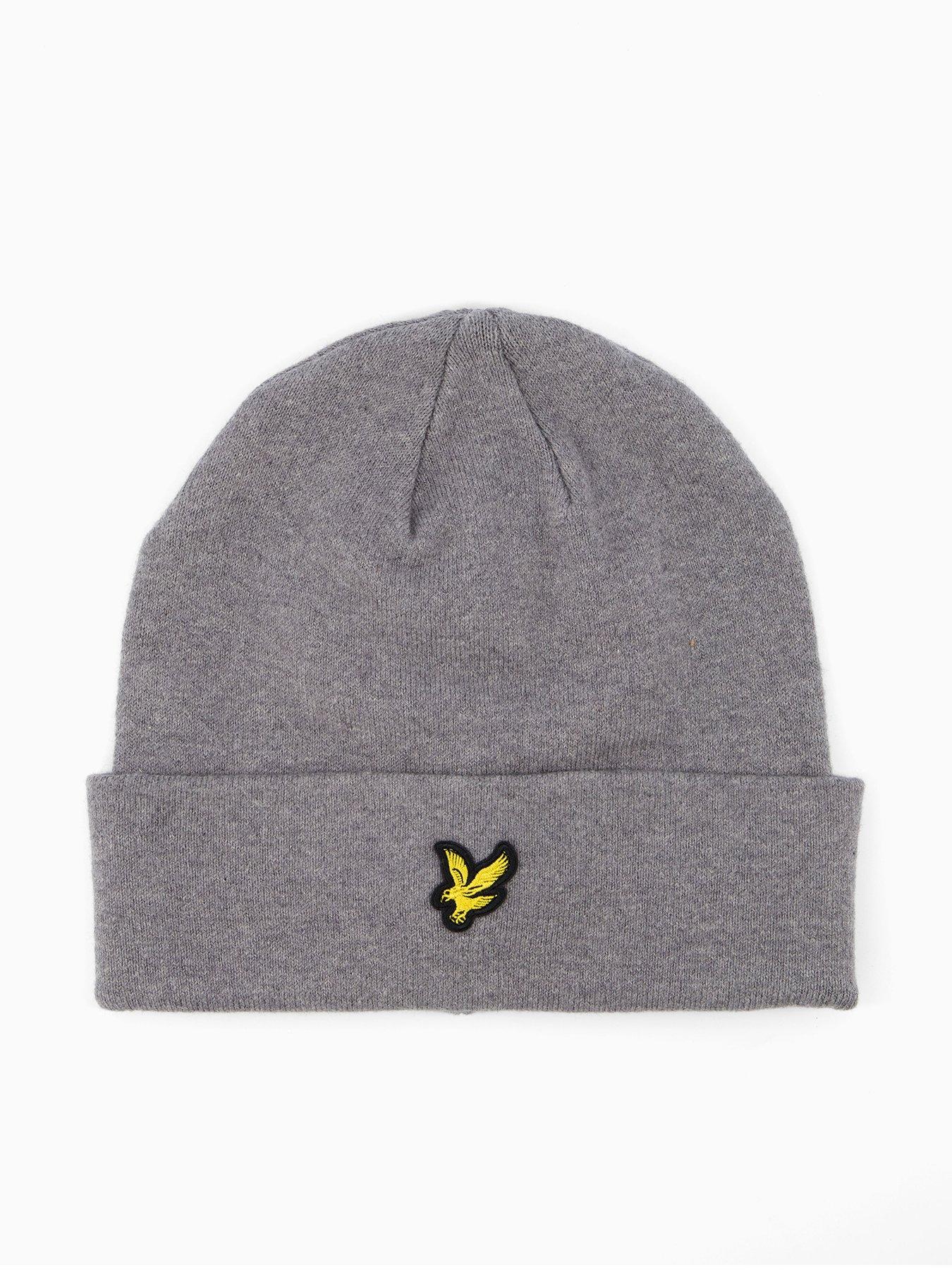 Lyle & Scott Cotton Merino Beanie - Grey