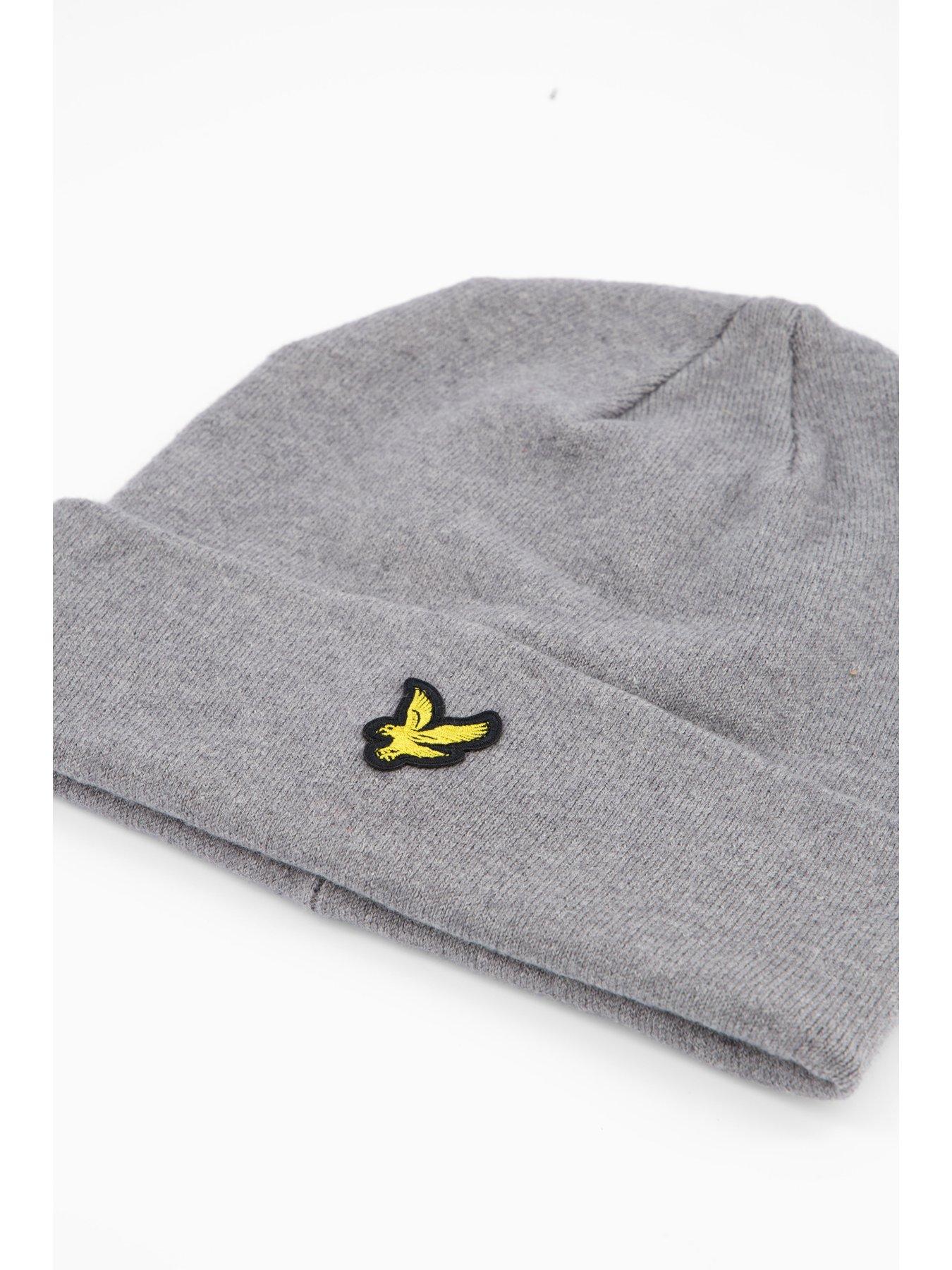 Image 3 of 4 of Lyle & Scott Cotton Merino Beanie - Grey
