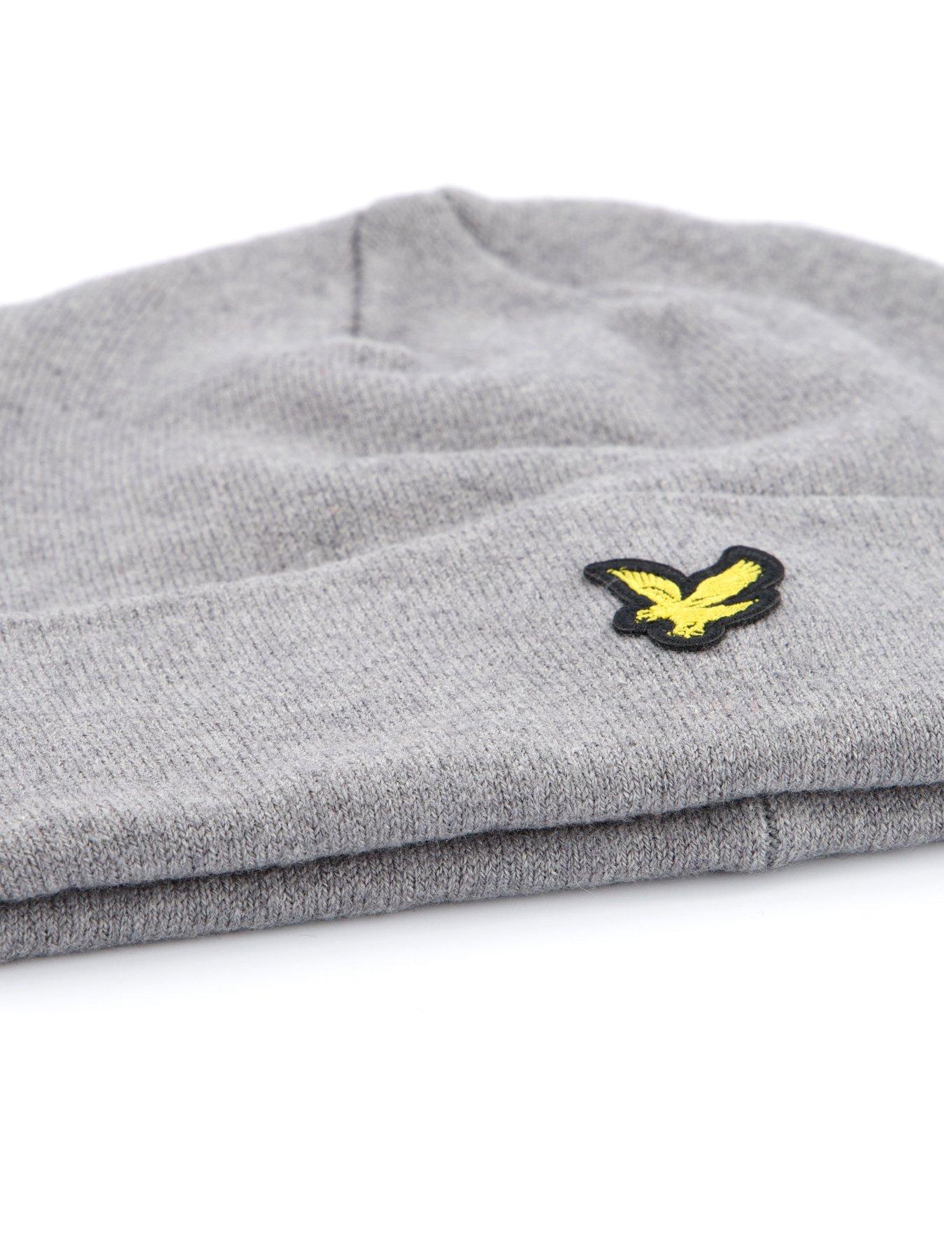 Image 4 of 4 of Lyle & Scott Cotton Merino Beanie - Grey