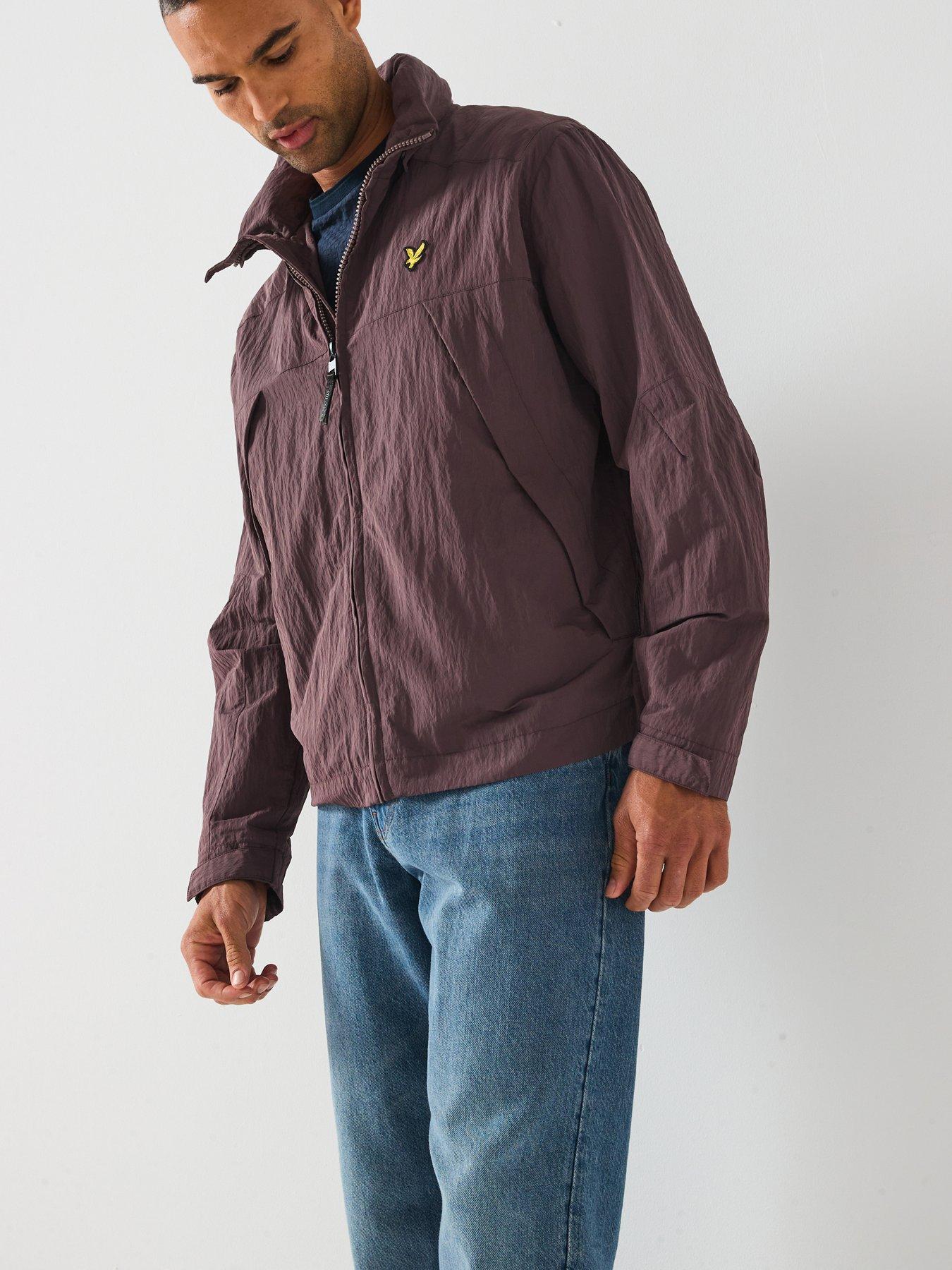 Lyle & Scott Fold Away Hood Jacket- Brown