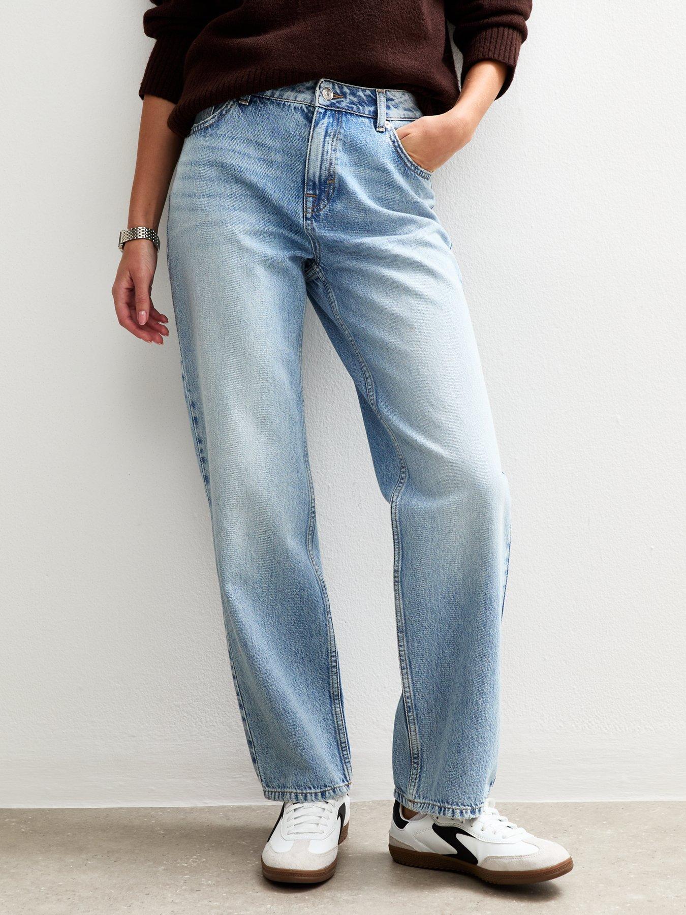 New Look Blue Anica Straight Leg Jeans