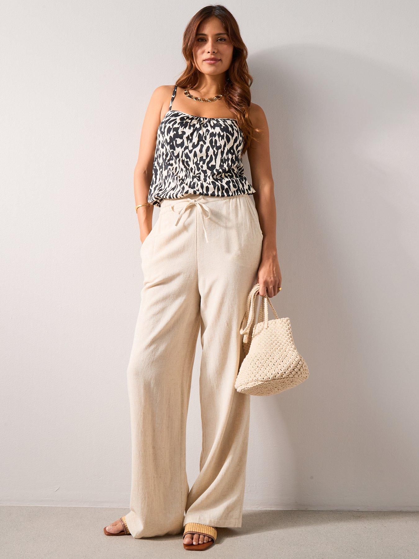 Image 3 of 7 of The Very Collection Mono Print Tankini Blouson Top - Black