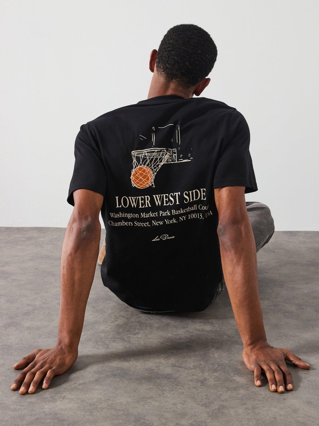 undefined West Side Back Graphic T-Shirt - Black