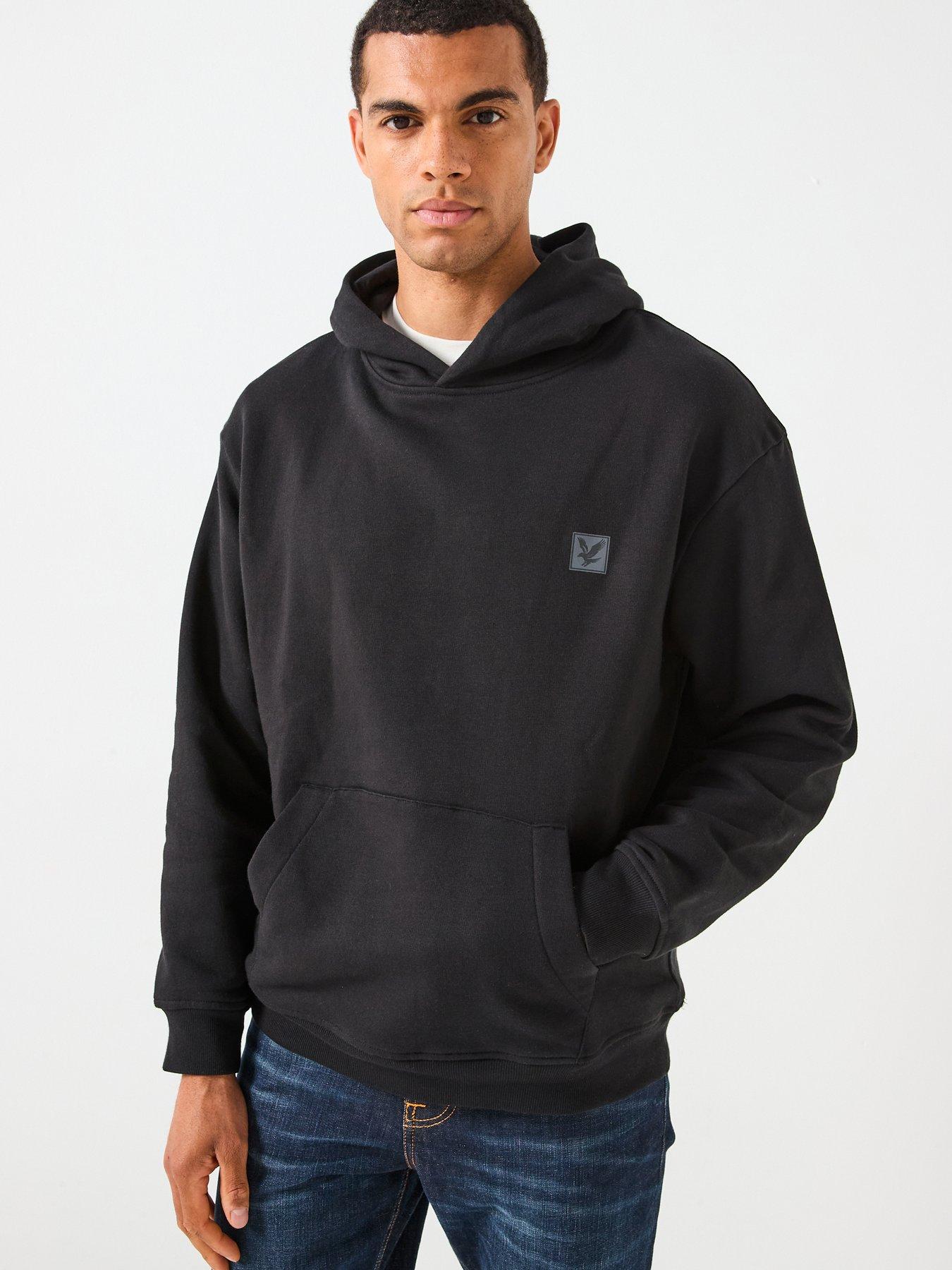 Image 1 of 6 of Lyle & Scott Loungewear Pullover Hoodie- Black